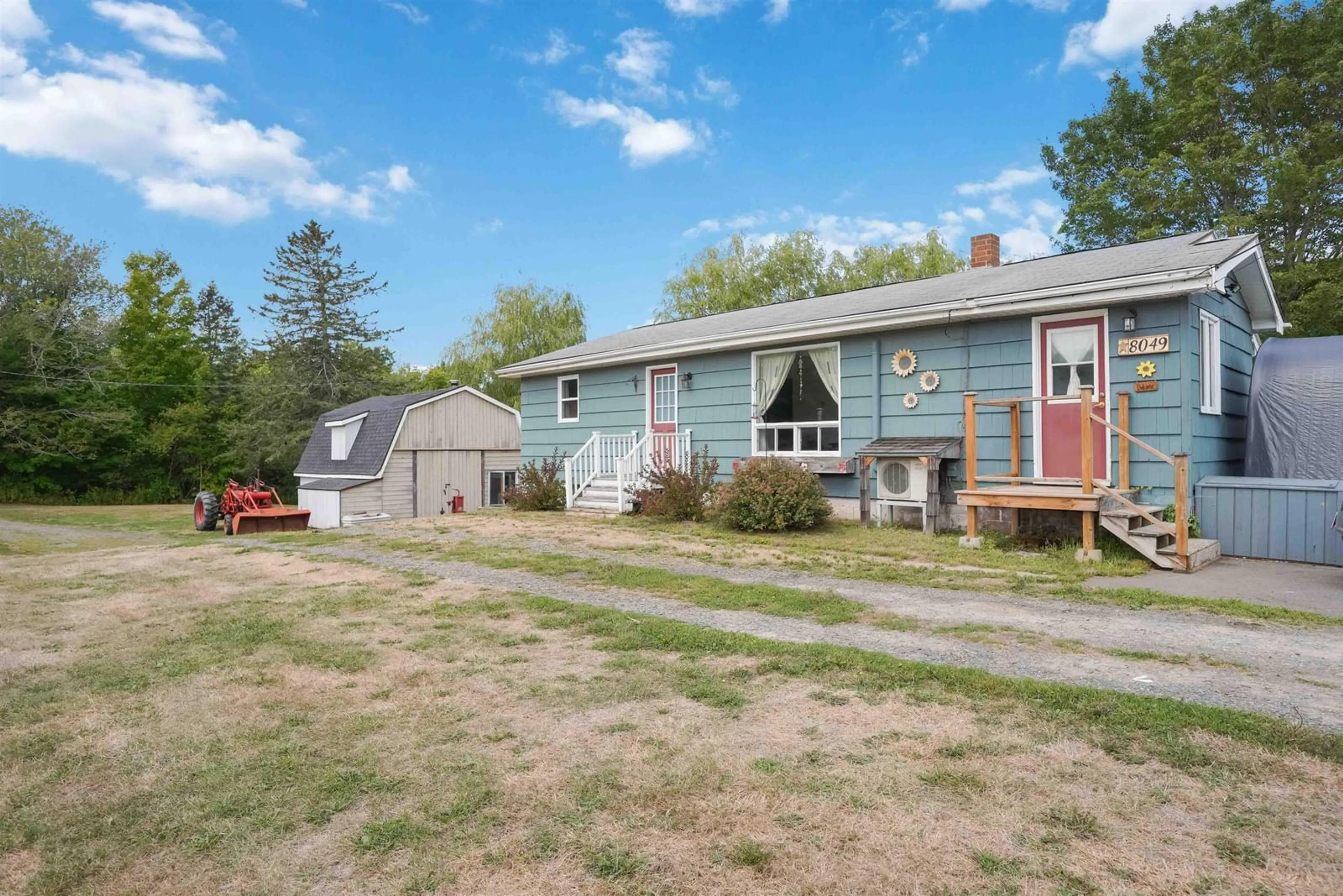 A pic from outside/outdoor area/front of a property/back of a property/a pic from drone, street for 8049 Highway 221, Centreville Nova Scotia B0P 1J0