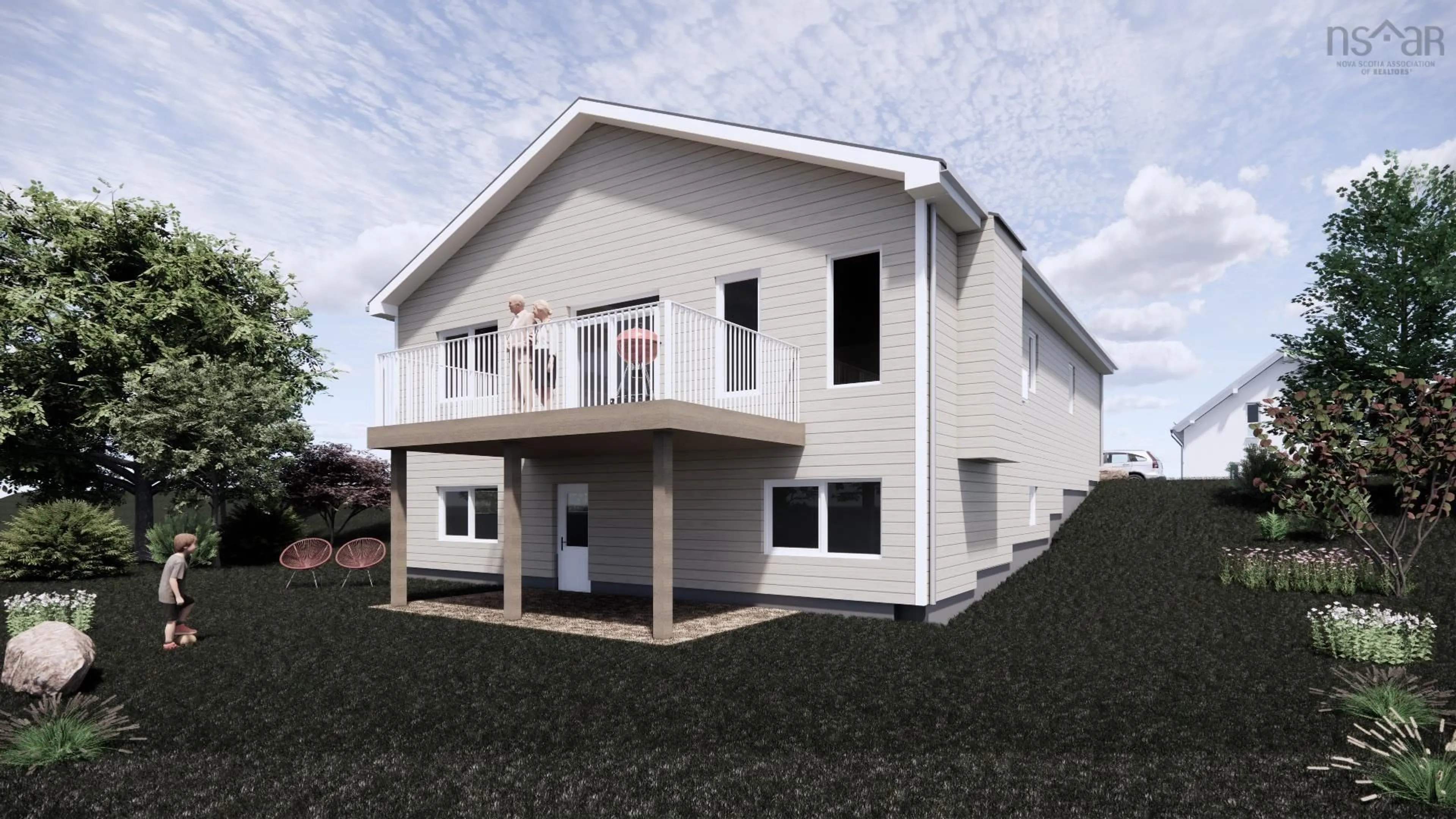 Home with vinyl exterior material, building for 16 Whidden Ave, Wolfville Nova Scotia B4P 0A8