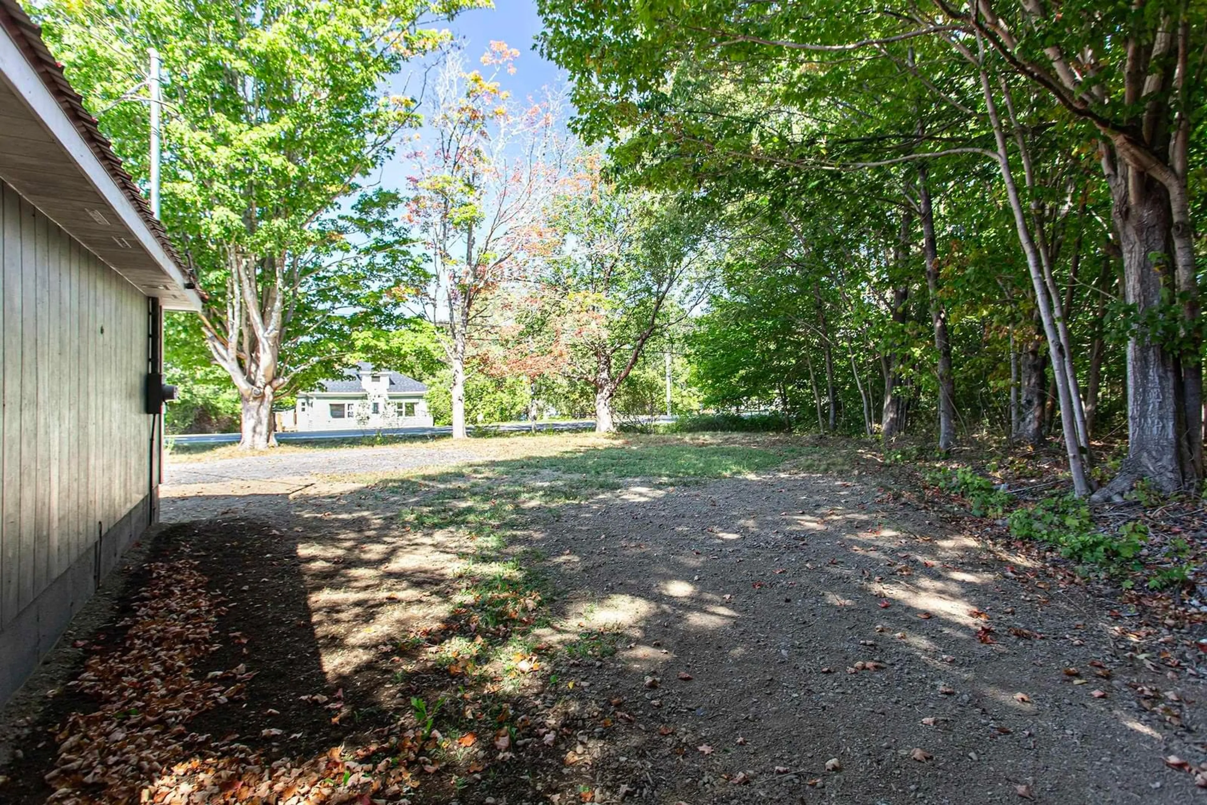 Patio, forest/trees view for 240 Highway 1, Deep Brook Nova Scotia B0S 1J0