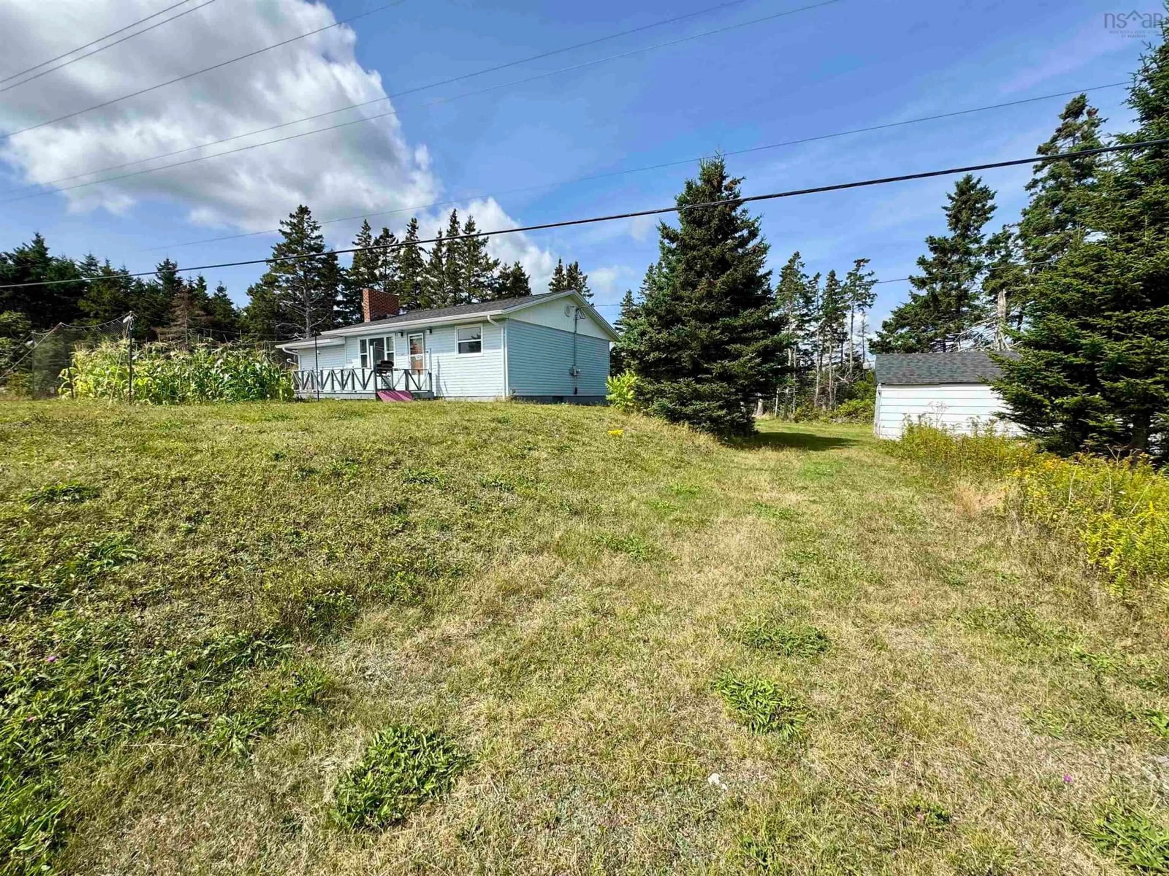 A pic from outside/outdoor area/front of a property/back of a property/a pic from drone, unknown for 171 Rocky Bay Rd., Pondville Nova Scotia B0E 1K0
