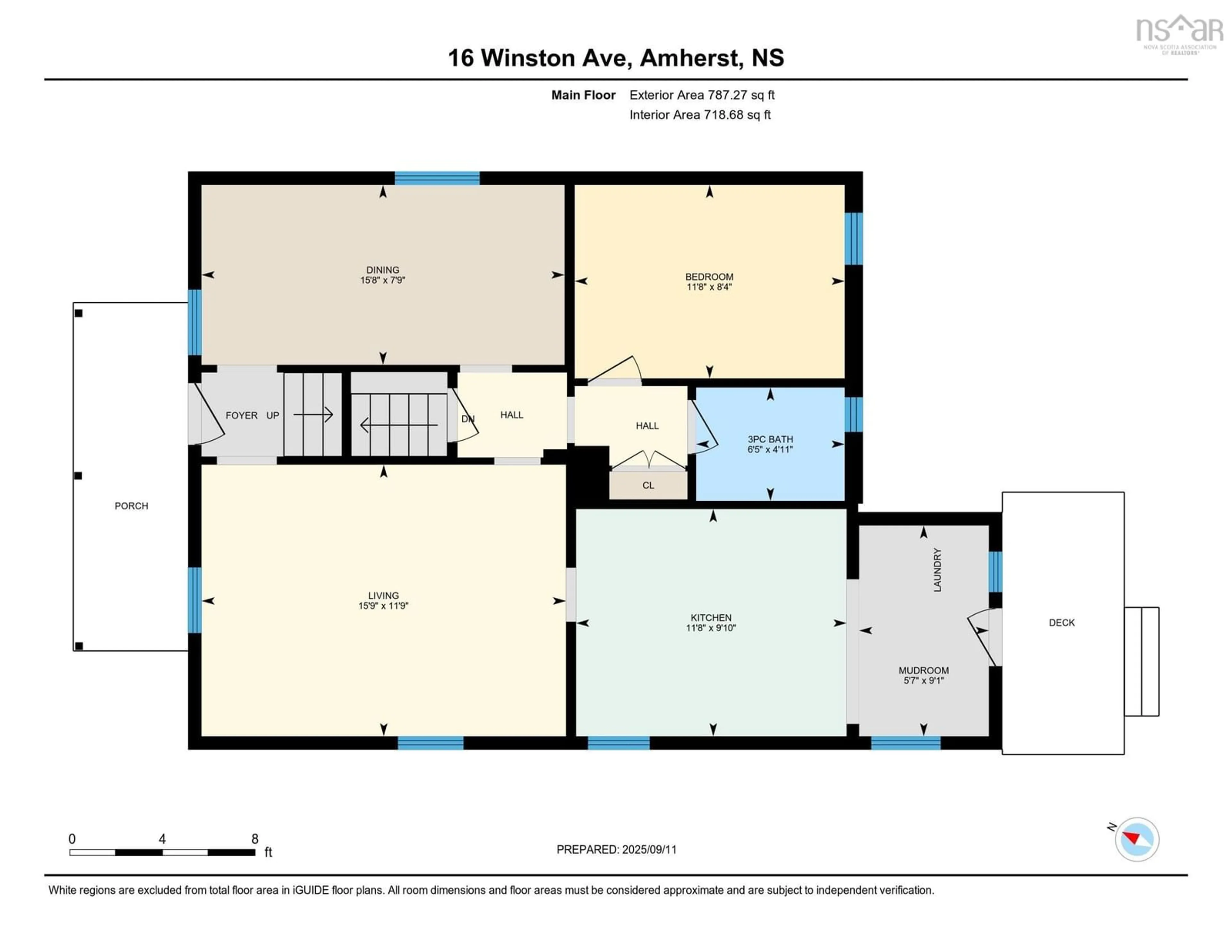Floor plan for 16 Winston Ave, Amherst Nova Scotia B4H 1K5