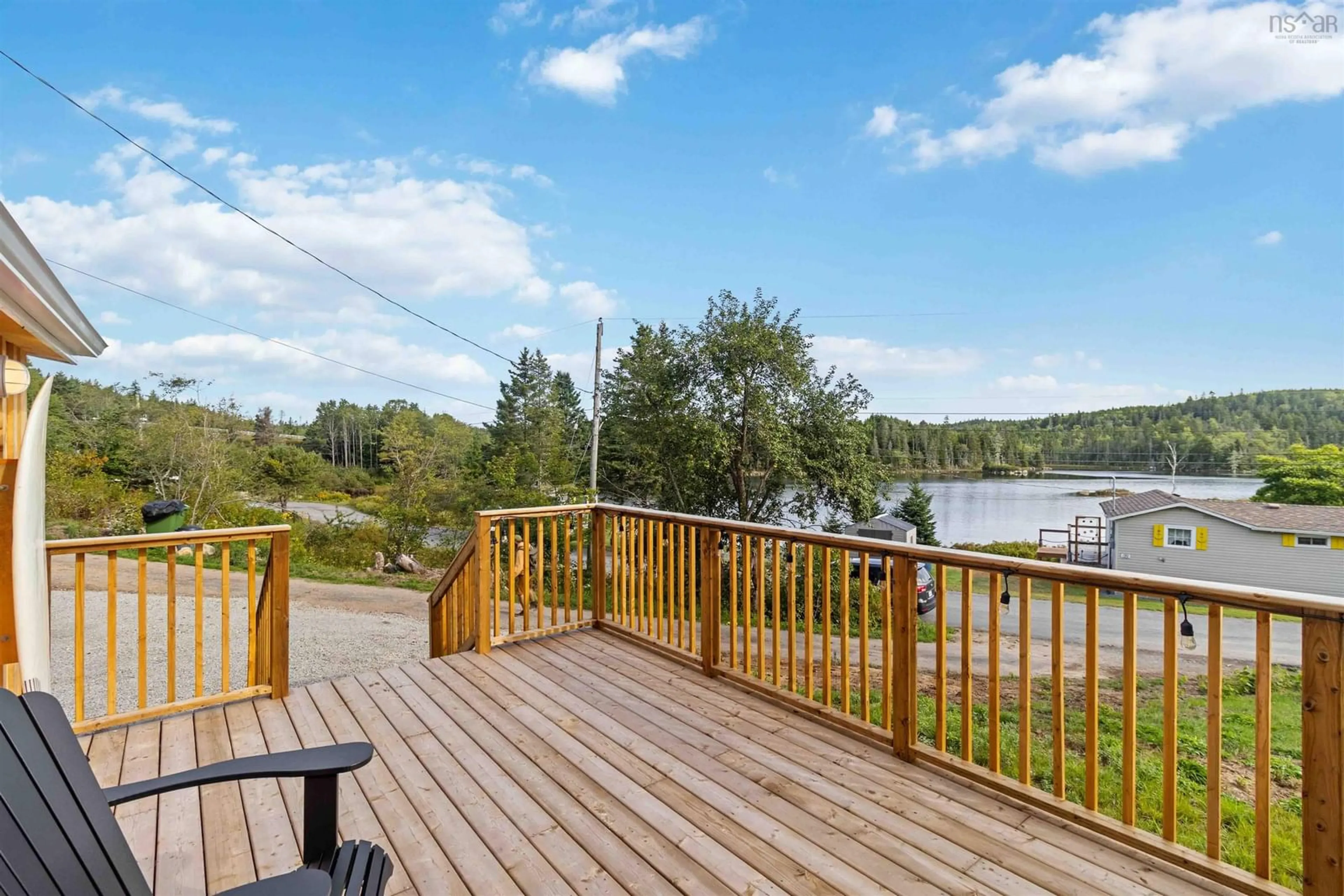 Patio, water/lake/river/ocean view for 196 Puddle Rd, Queensland Nova Scotia B0J 1T0