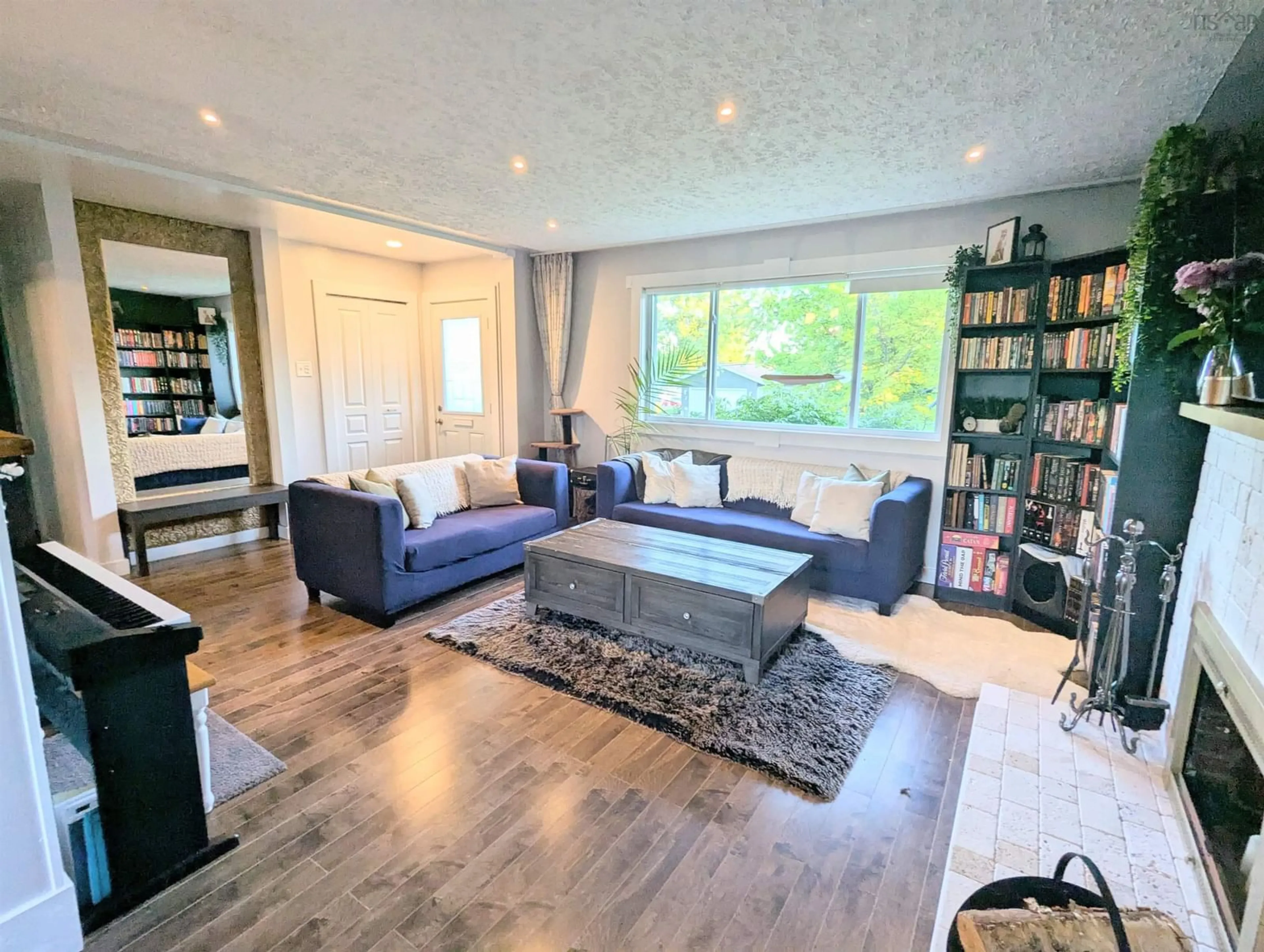 Living room with furniture, wood/laminate floor for 7 Muriel Ave, Dartmouth Nova Scotia B2W 2E4