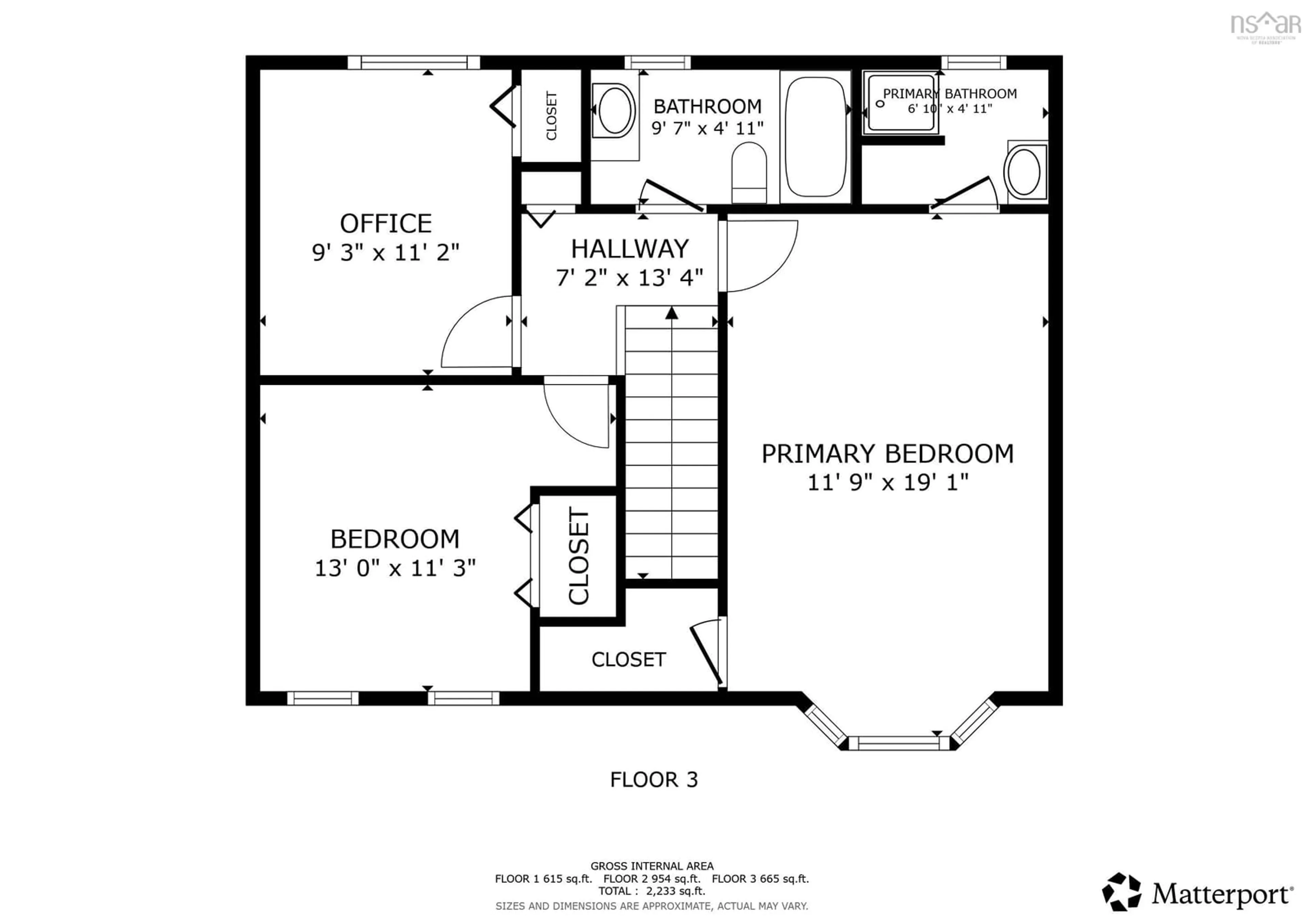 Floor plan for 1 Hampshire Way, Cole Harbour Nova Scotia B2V 2A3