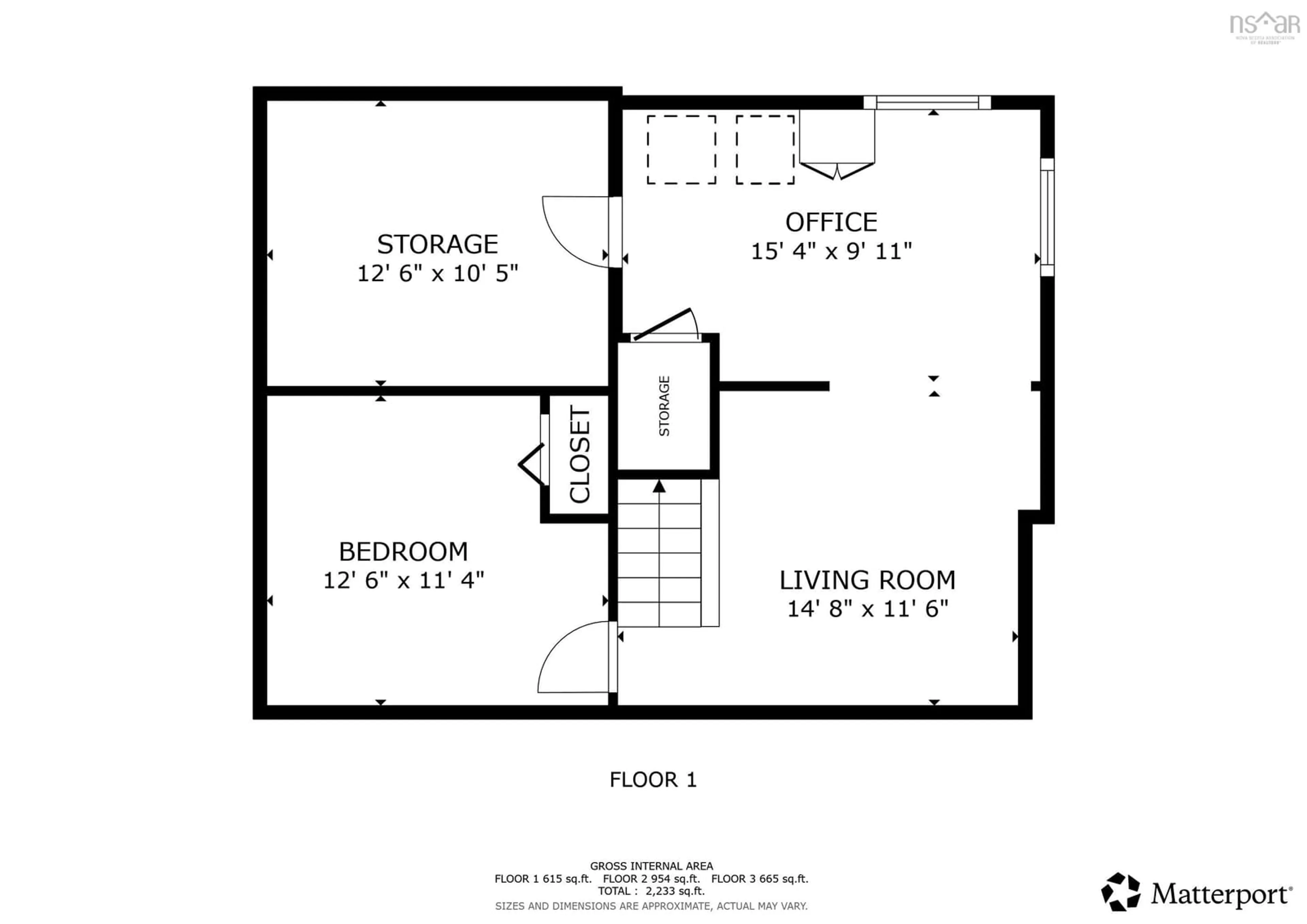 Floor plan for 1 Hampshire Way, Cole Harbour Nova Scotia B2V 2A3
