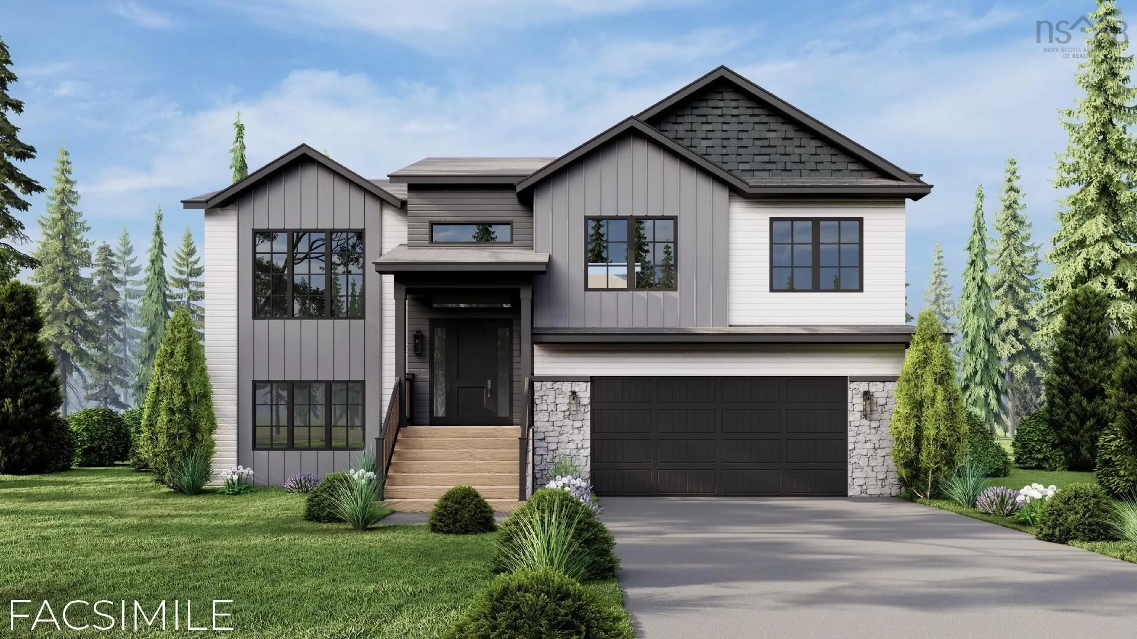 Home with brick exterior material, street for 451 Orchid Crt #LOT 5127, Middle Sackville Nova Scotia B4E 0W8