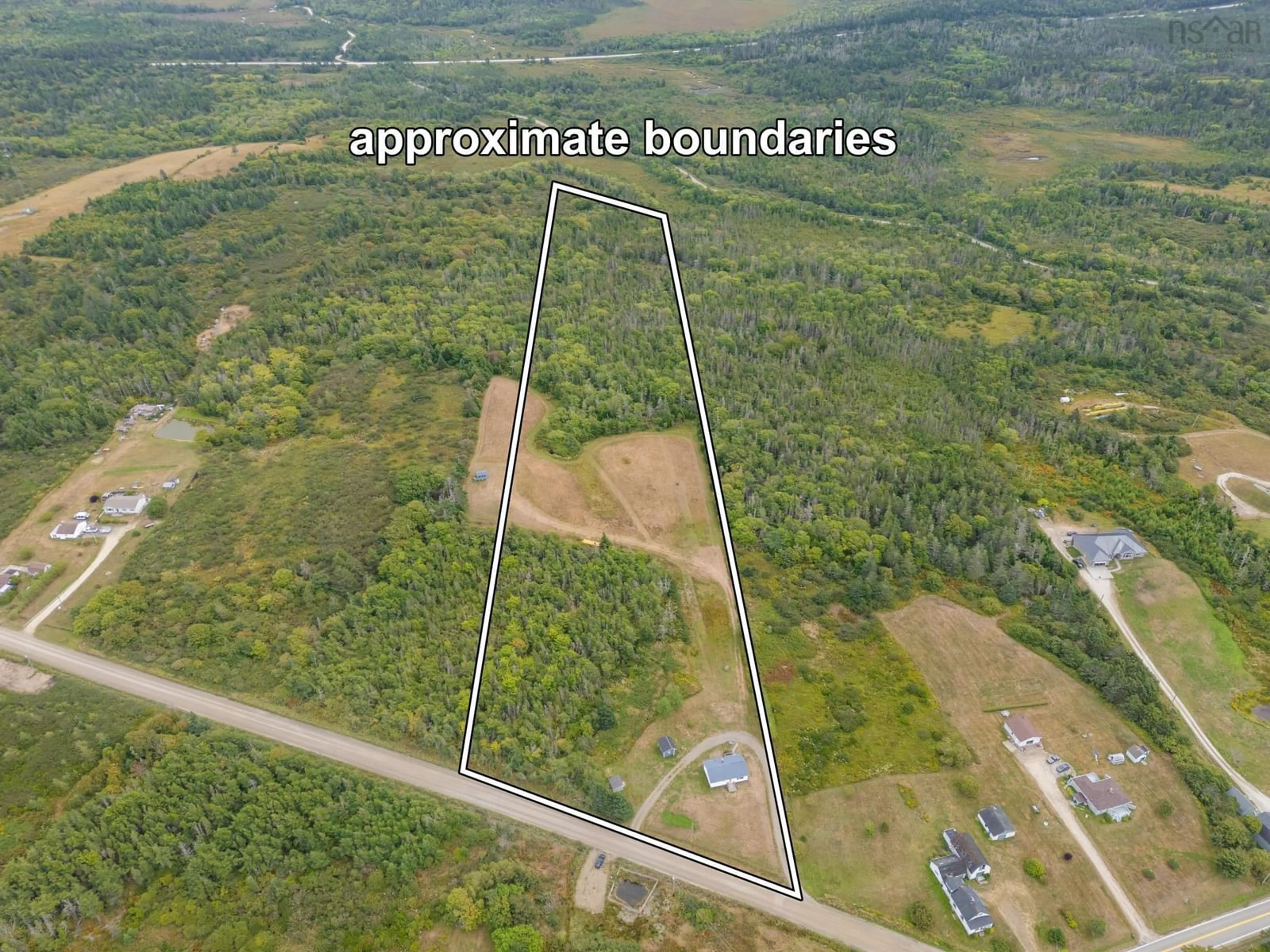 A pic from outside/outdoor area/front of a property/back of a property/a pic from drone, building for 8 C Boudreau Rd, Mavillette Nova Scotia B5A 5B3