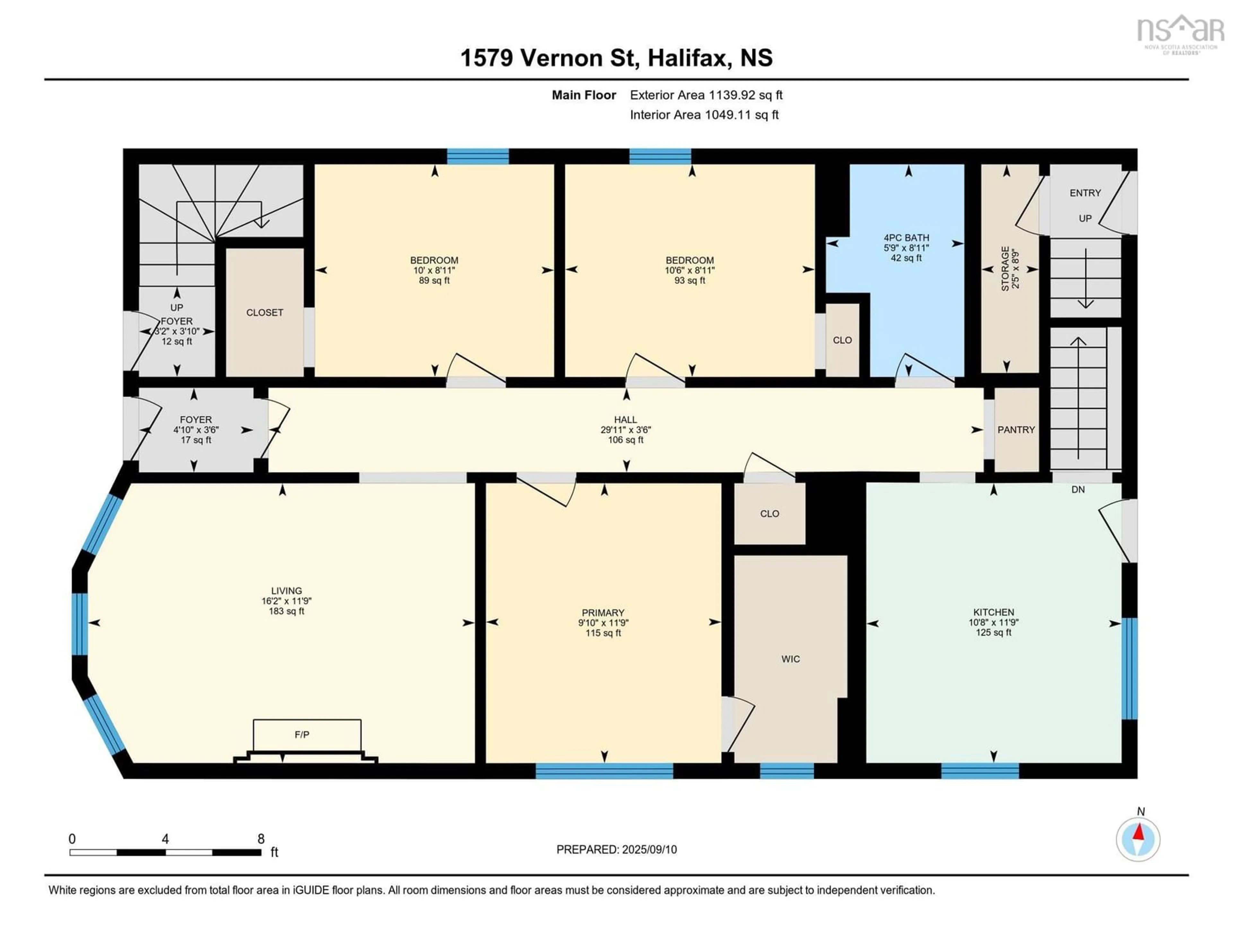 Floor plan for 1577-1579 Vernon St, Halifax Nova Scotia B3H 3M8