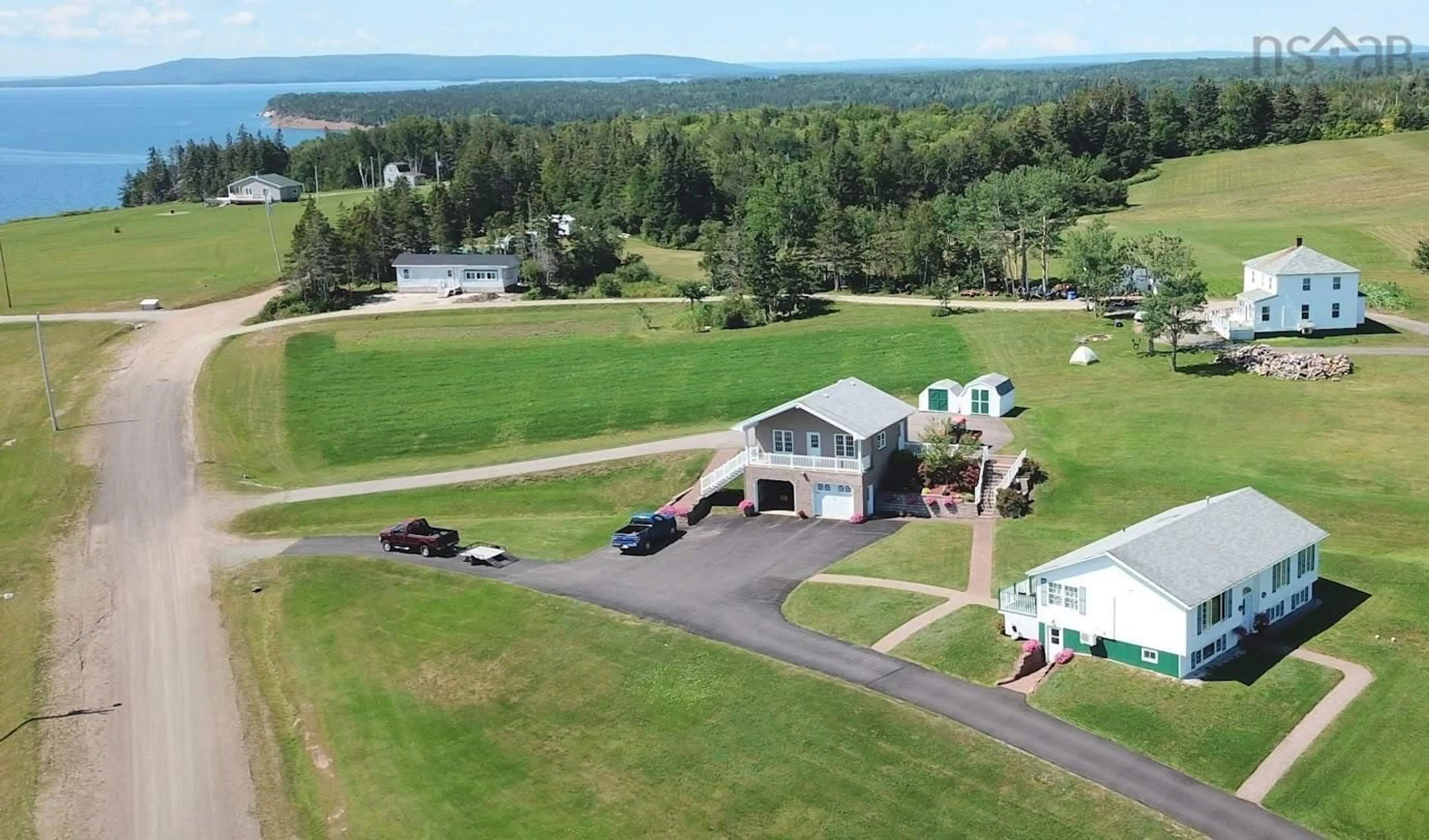 A pic from outside/outdoor area/front of a property/back of a property/a pic from drone, unknown for 3456 Highway 223, Jamesville Nova Scotia B2C 1C2