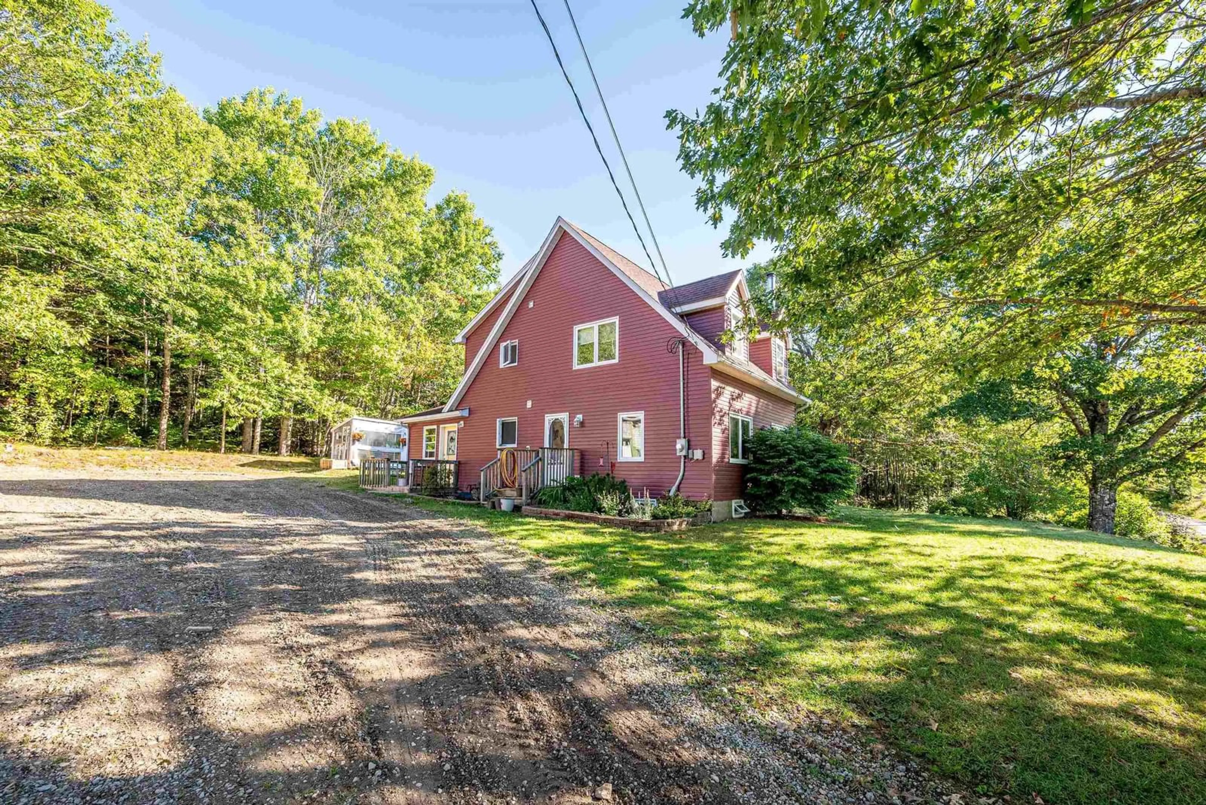 A pic from outside/outdoor area/front of a property/back of a property/a pic from drone, street for 163 Hogan Rd, Upper Vaughan Nova Scotia B0N 2T0