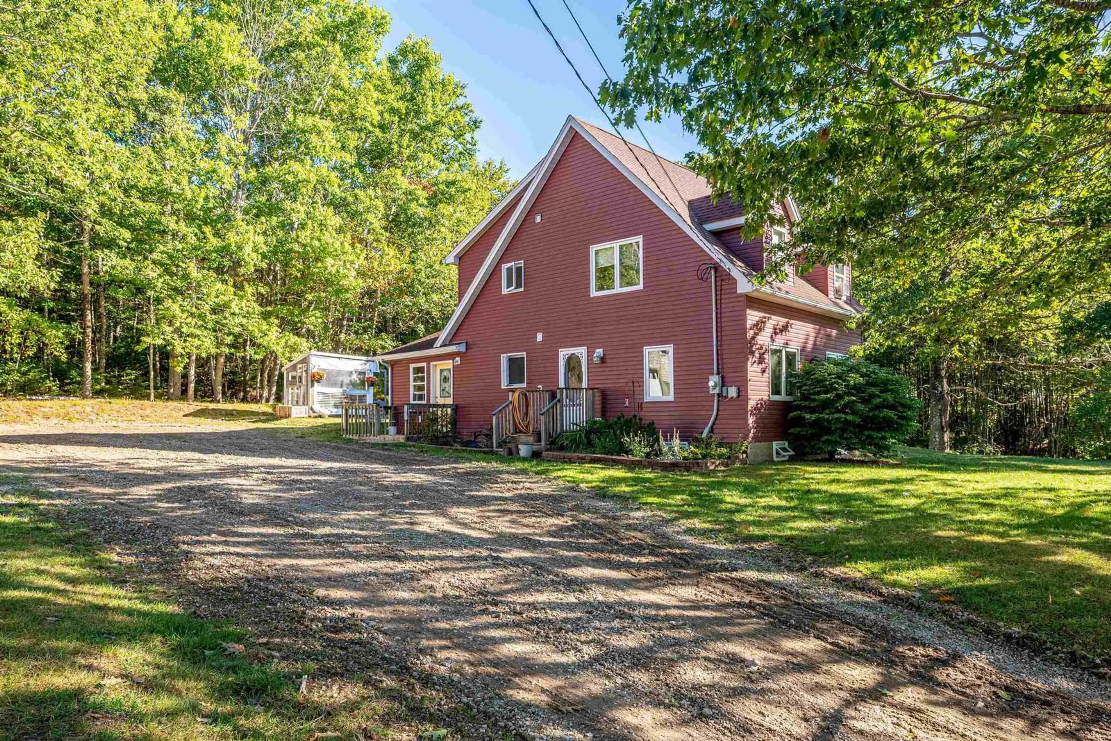 A pic from outside/outdoor area/front of a property/back of a property/a pic from drone, street for 163 Hogan Rd, Upper Vaughan Nova Scotia B0N 2T0