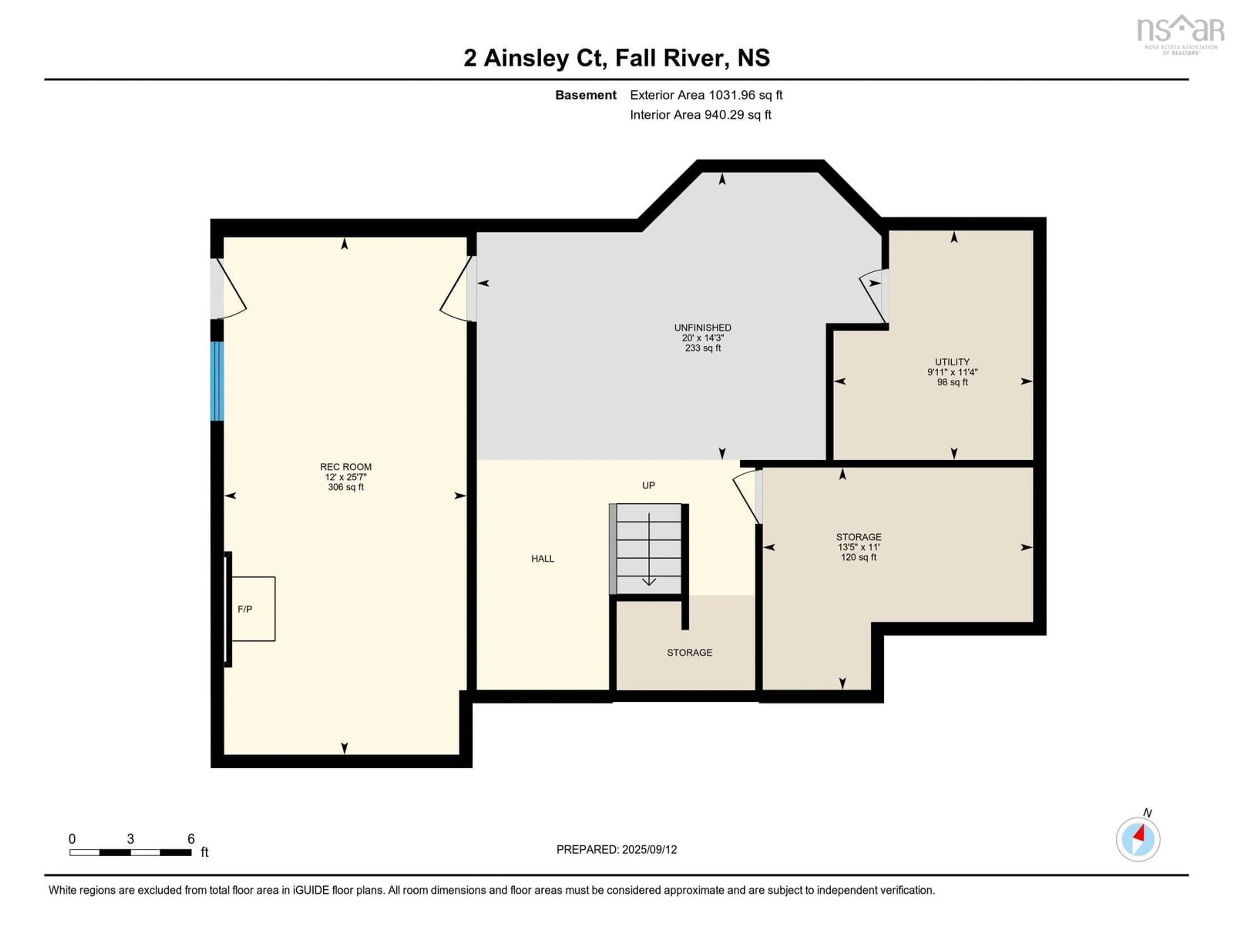 Floor plan for 2 Ainsley Crt, Fall River Nova Scotia B2T 1E7
