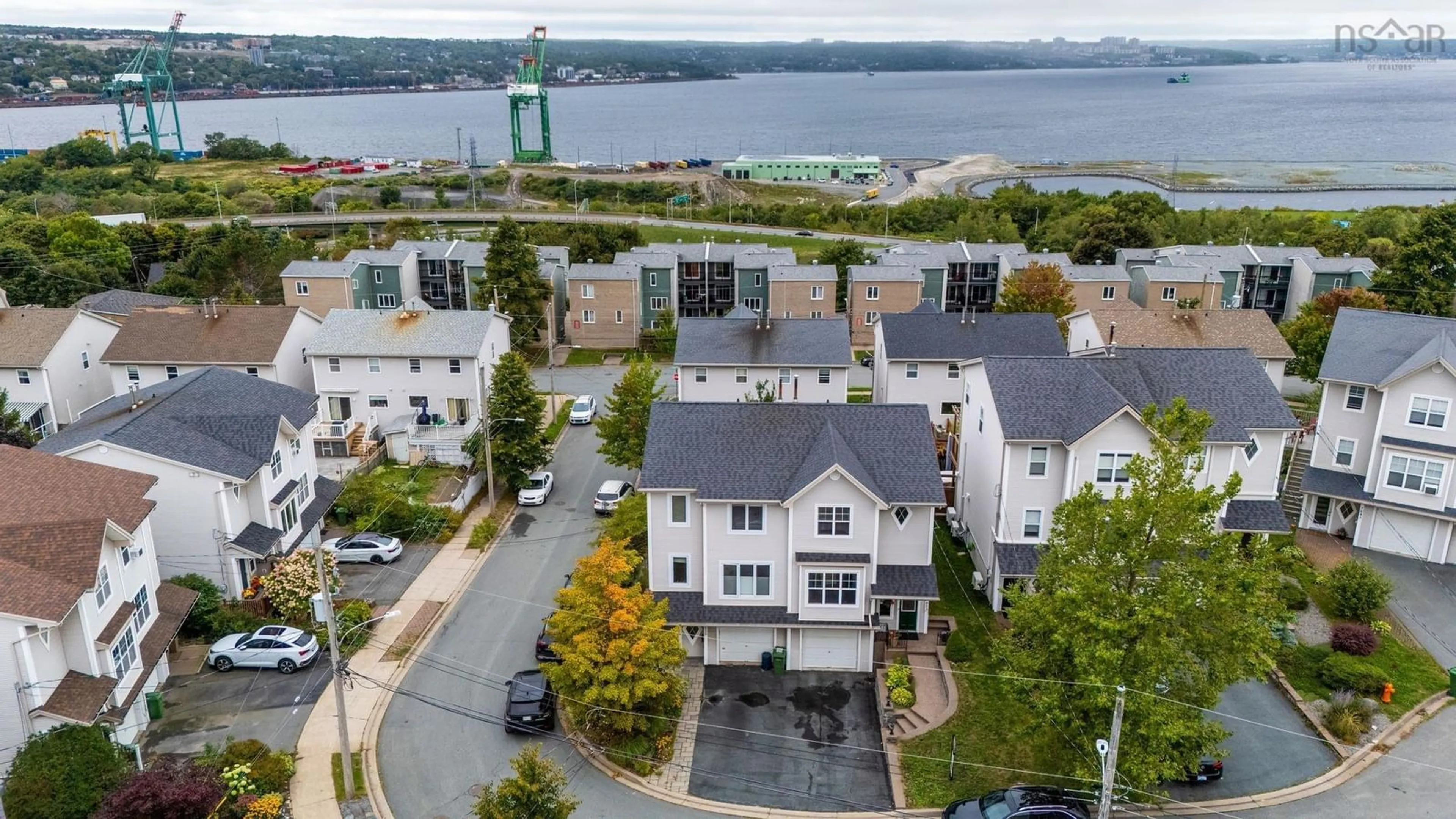 A pic from outside/outdoor area/front of a property/back of a property/a pic from drone, water/lake/river/ocean view for 3853 Rockhead Crt, Halifax Nova Scotia B3K 6B5
