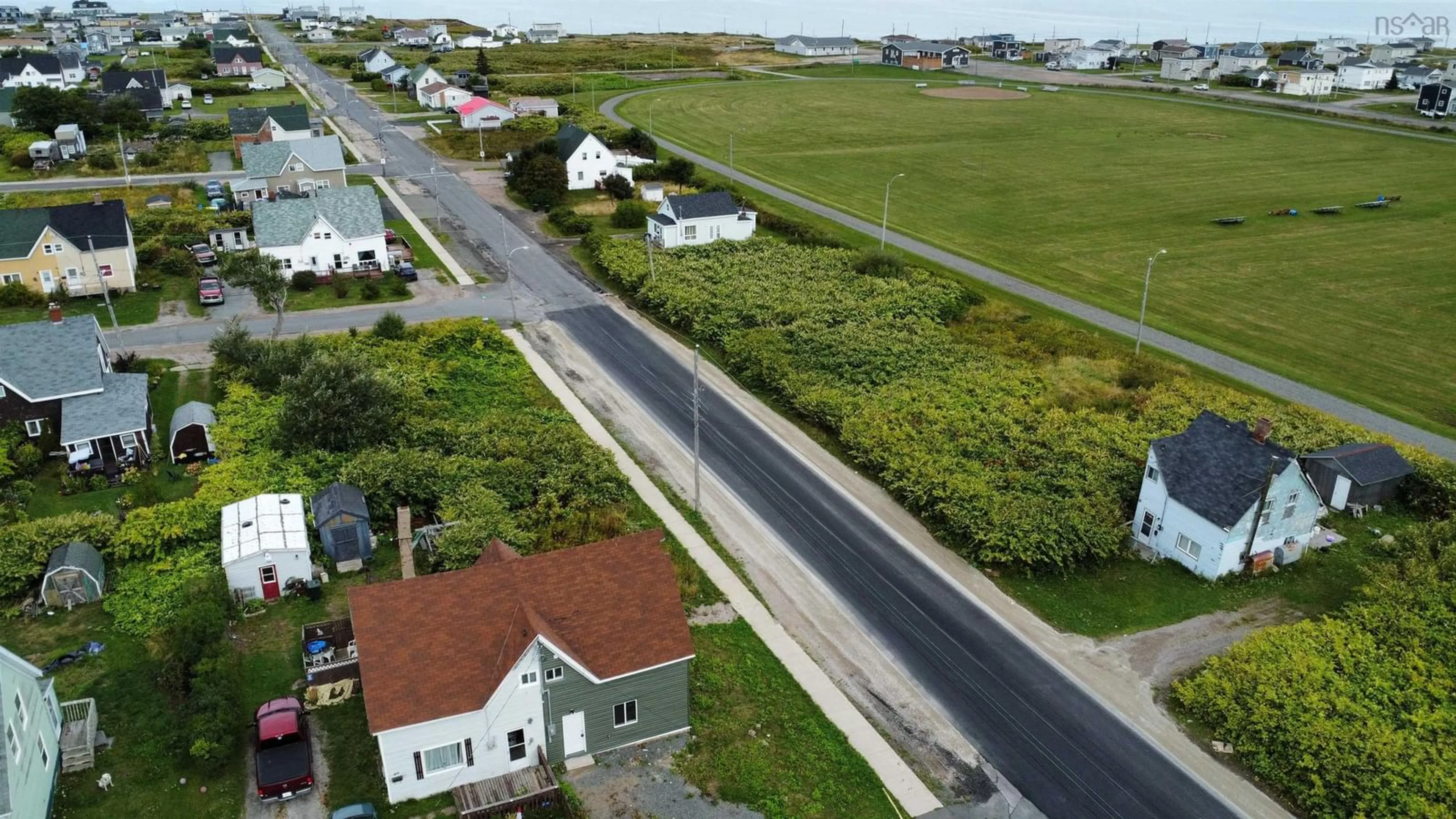 A pic from outside/outdoor area/front of a property/back of a property/a pic from drone, street for 51 Second St, Glace Bay Nova Scotia B1P 4E7