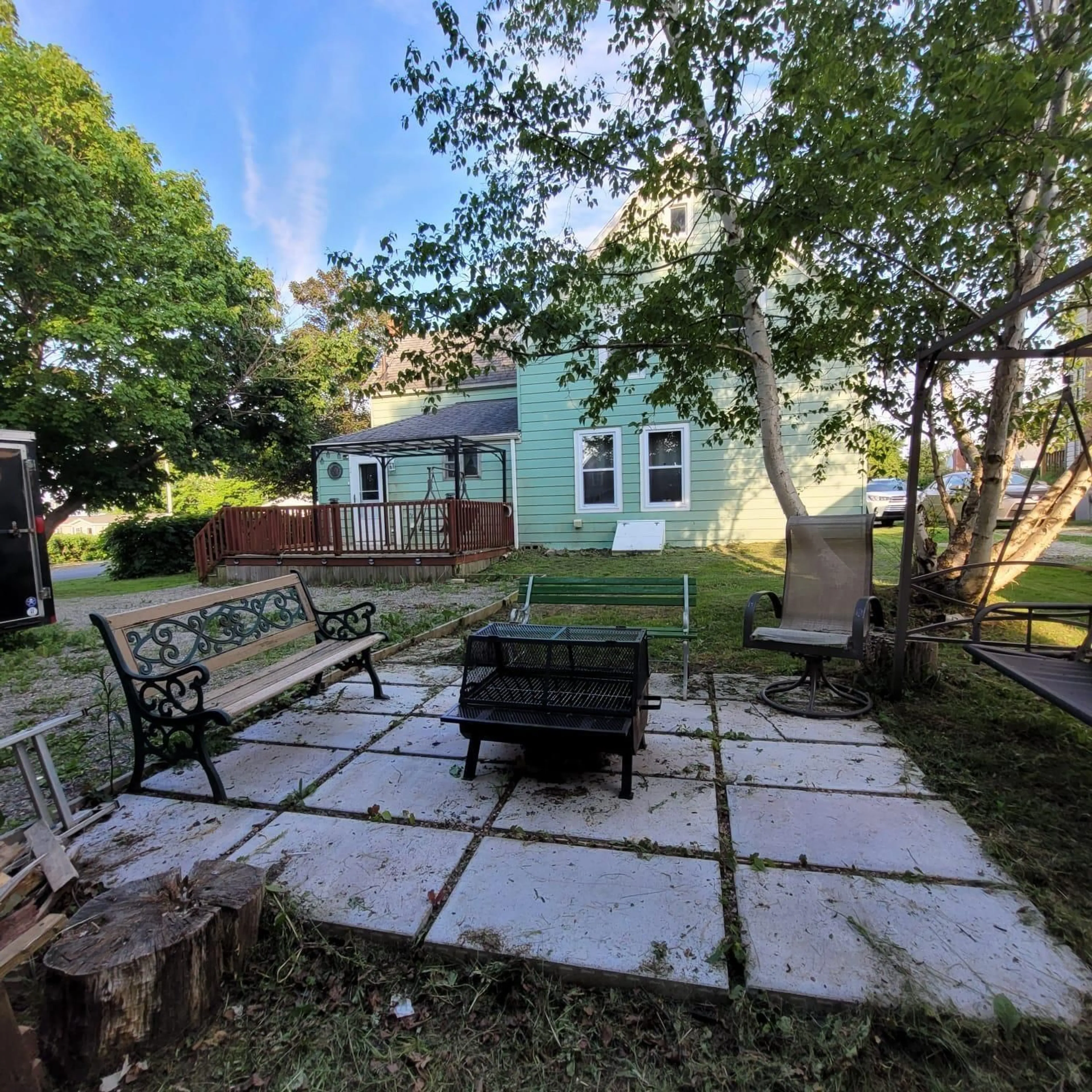 A pic from outside/outdoor area/front of a property/back of a property/a pic from drone, street for 12 Queen Street, Sydney Mines Nova Scotia B1V 1K6