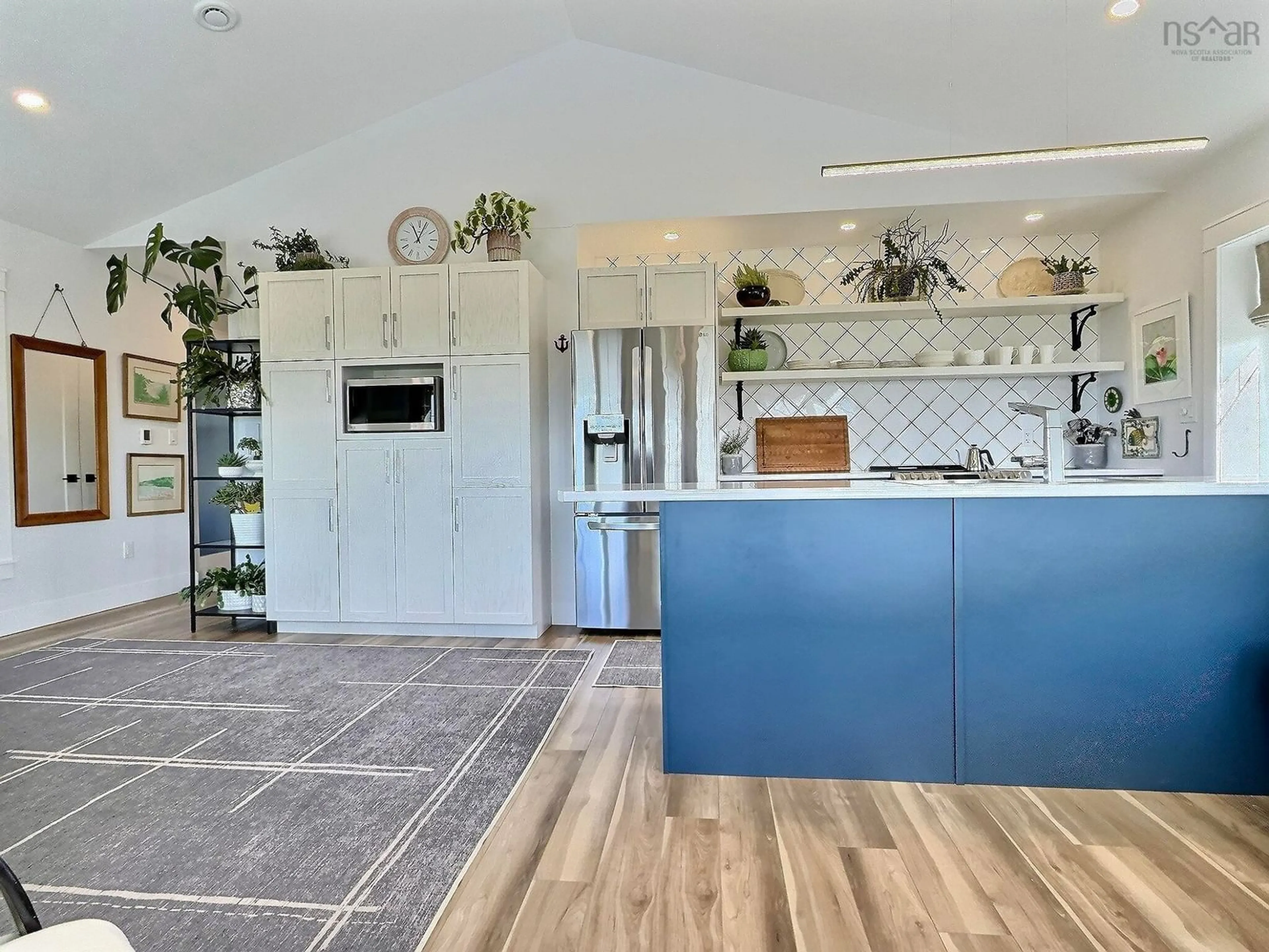 Open concept kitchen, ceramic/tile floor for 382 Cheticamp Island Rd, Chéticamp Island Nova Scotia B0E 1H0