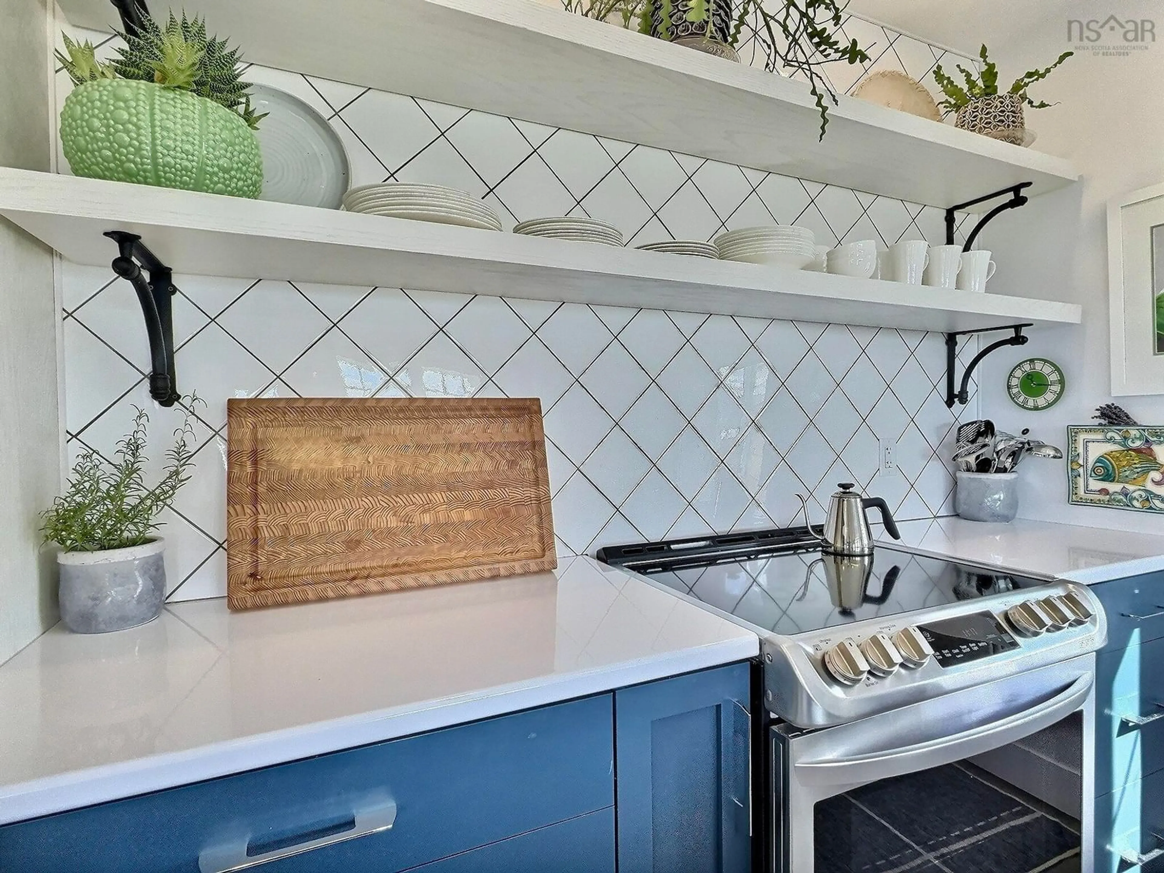 Contemporary kitchen, ceramic/tile floor for 382 Cheticamp Island Rd, Chéticamp Island Nova Scotia B0E 1H0
