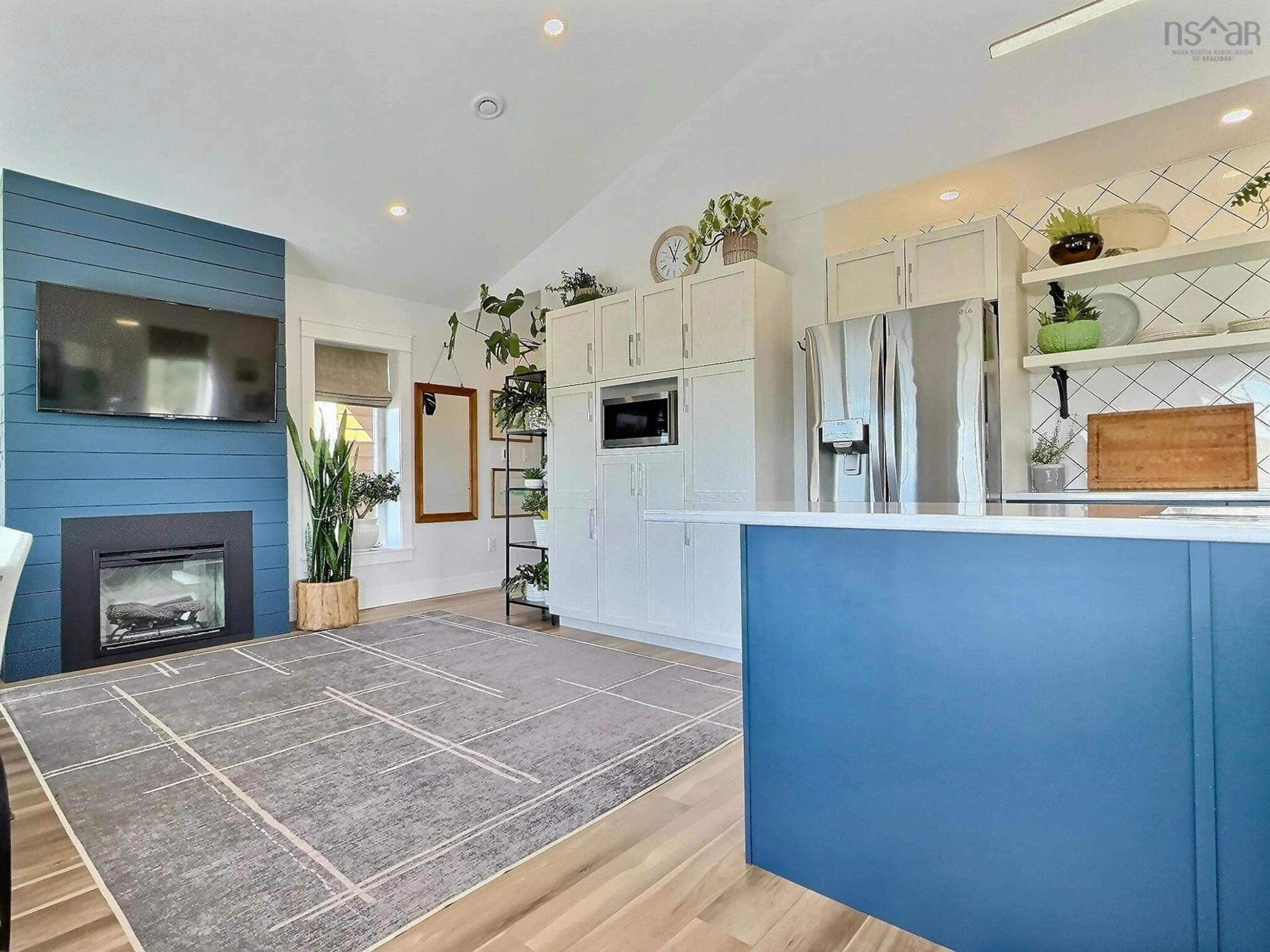Open concept kitchen, ceramic/tile floor for 382 Cheticamp Island Rd, Chéticamp Island Nova Scotia B0E 1H0