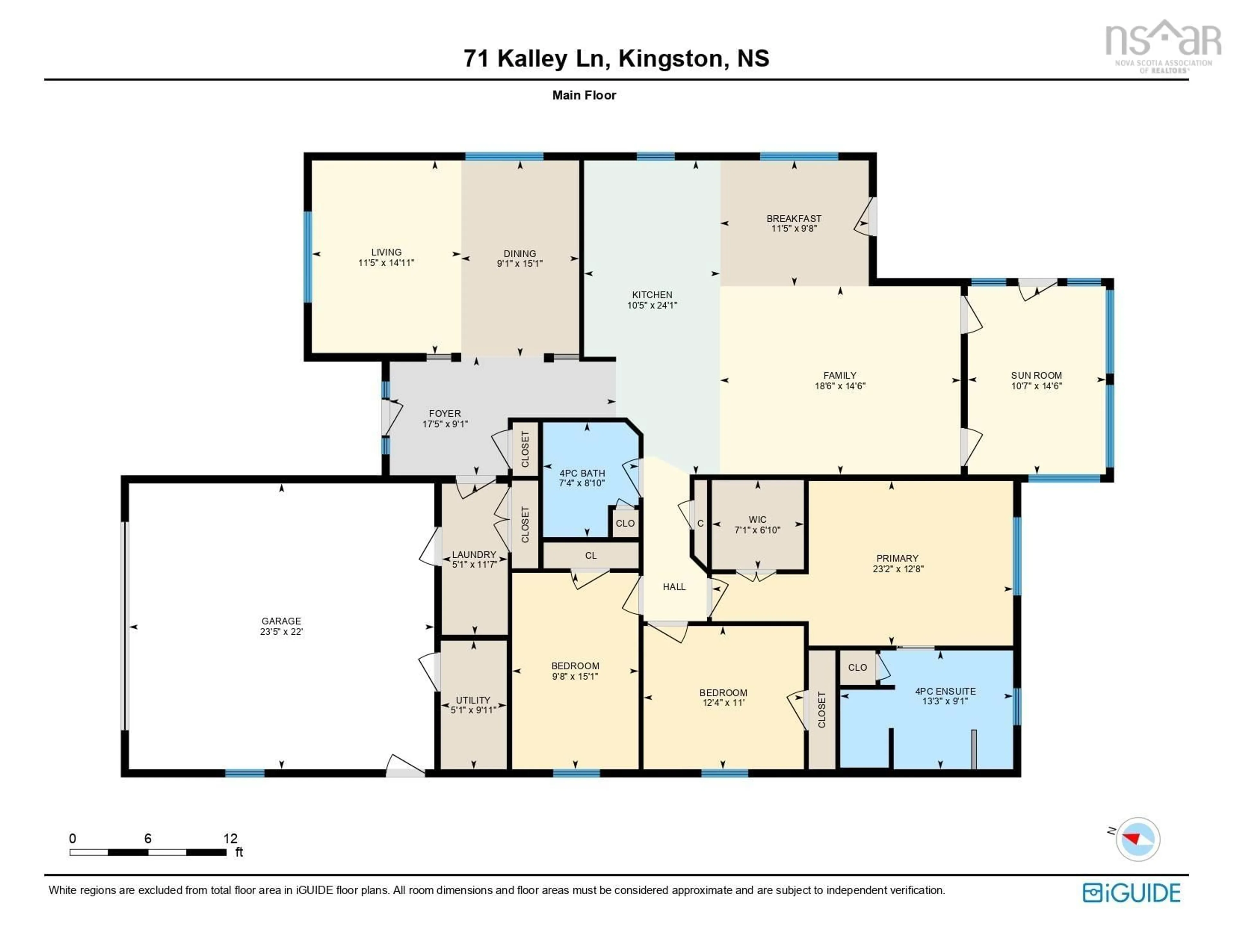 Floor plan for 71 Kalley Lane, Kingston Nova Scotia B0P 1R0