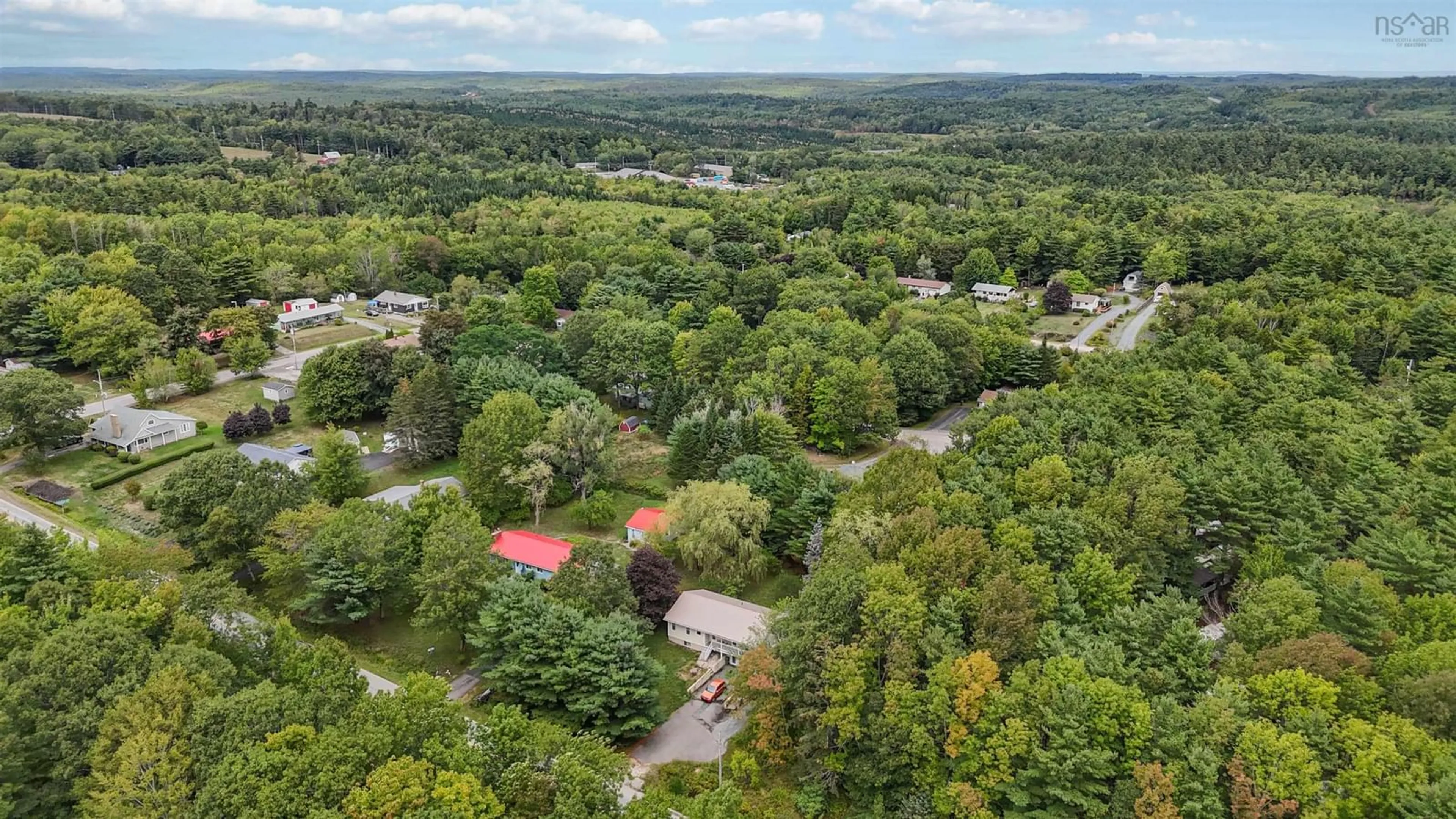 A pic from outside/outdoor area/front of a property/back of a property/a pic from drone, forest/trees view for 446 Oakhill Rd, Oakhill Nova Scotia B4V 0C8