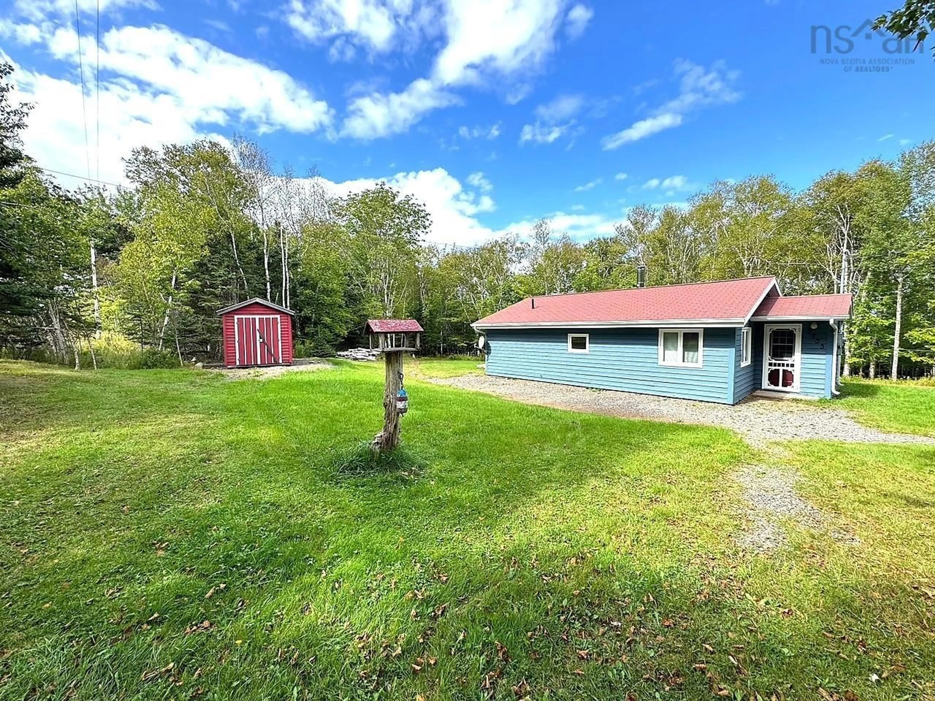 A pic from outside/outdoor area/front of a property/back of a property/a pic from drone, unknown for 5735 West Bay Rd, Roberta Nova Scotia B0E 3K0