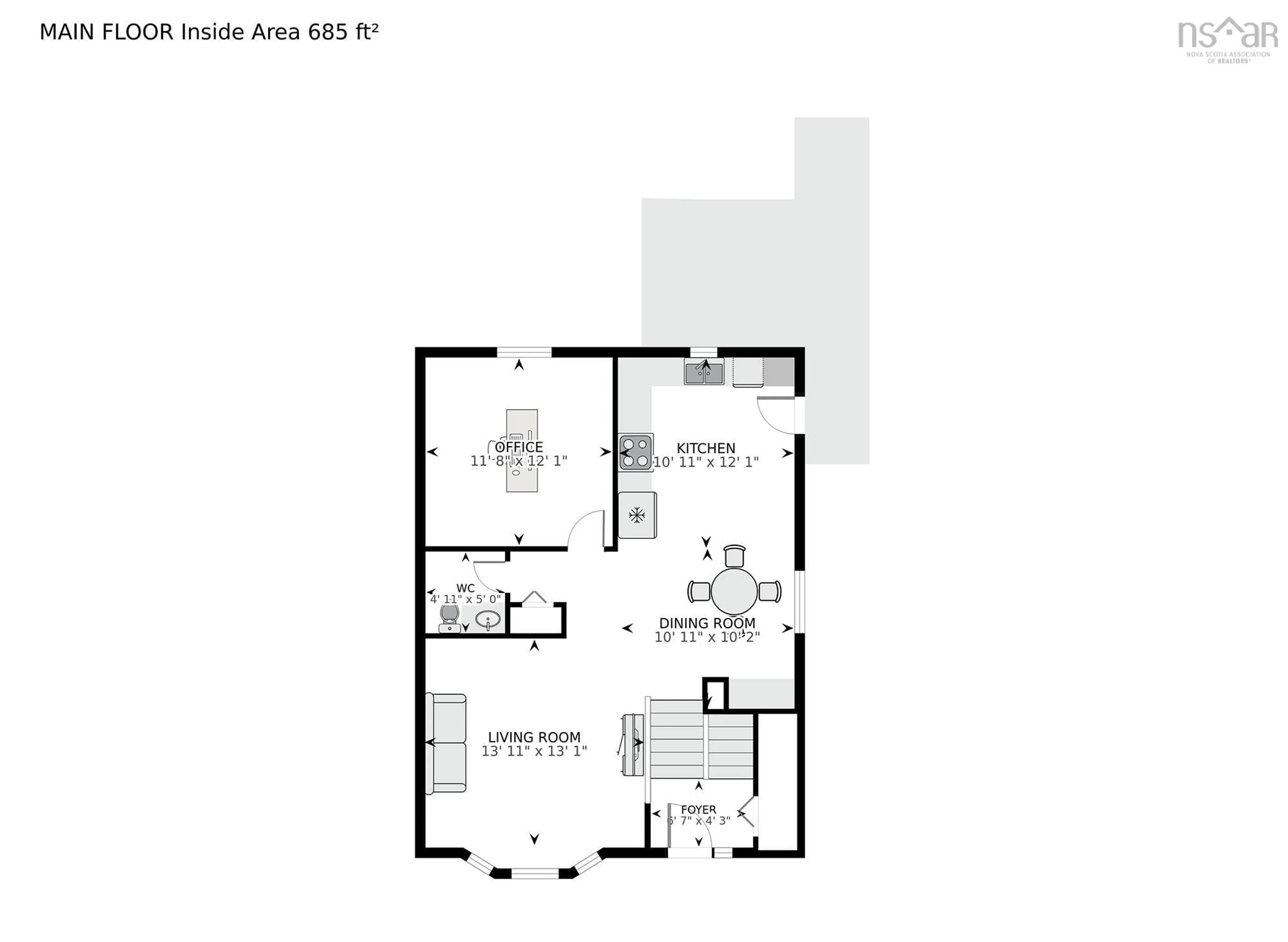 Floor plan for 83 Melrose Cres, Eastern Passage Nova Scotia B3G 1N9