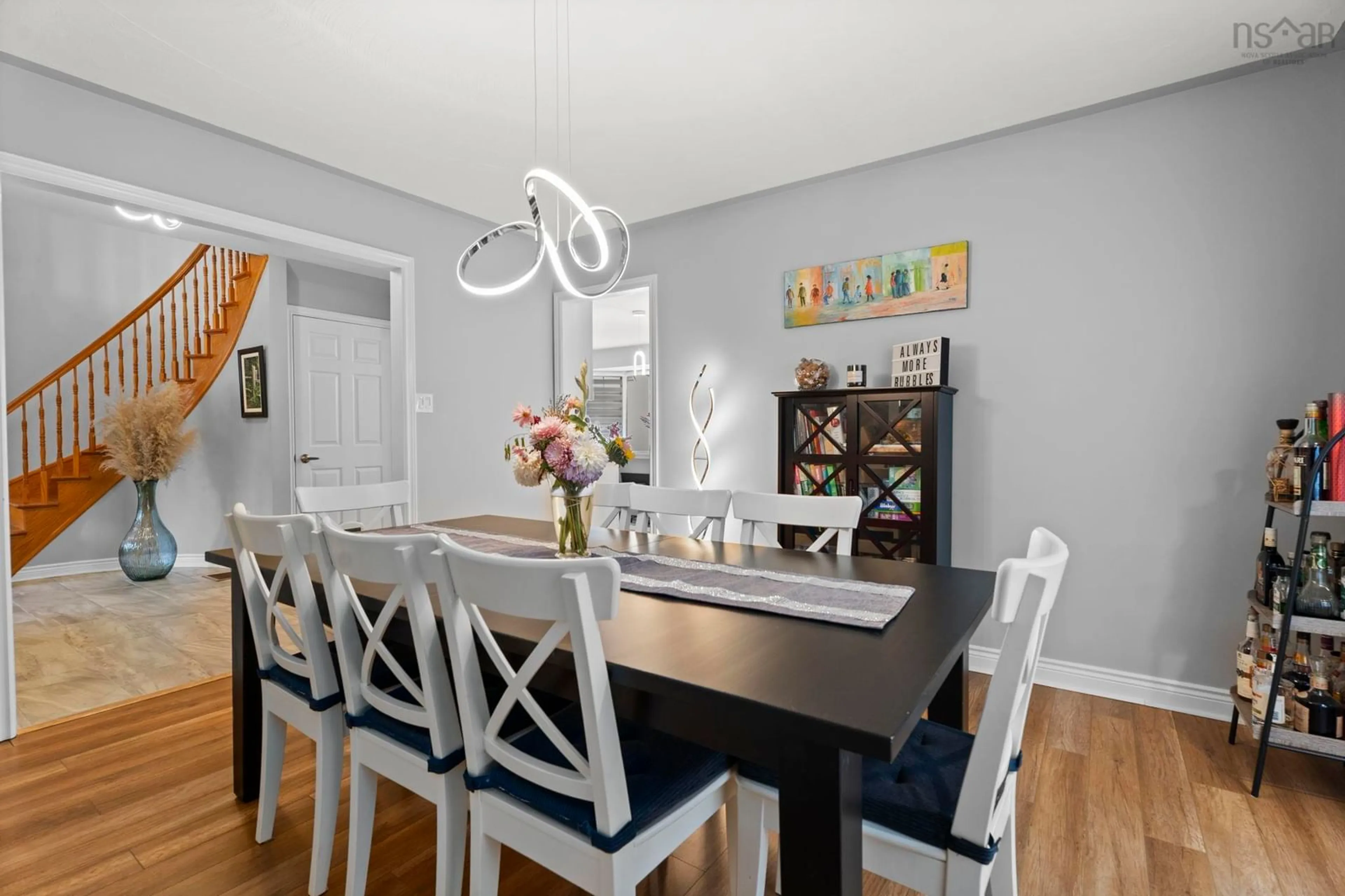Dining room, wood/laminate floor for 36 Saxonhurst Dr, Bible Hill Nova Scotia B6L 4G6