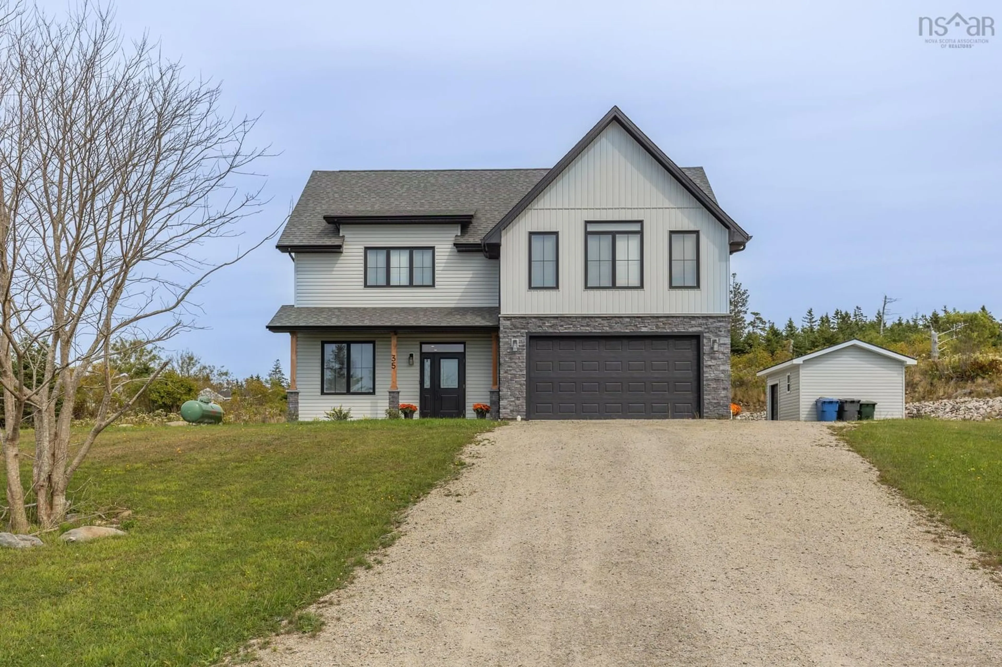 Home with brick exterior material, street for 35 Seeland Ave, Brooklyn Nova Scotia B5A 0E2
