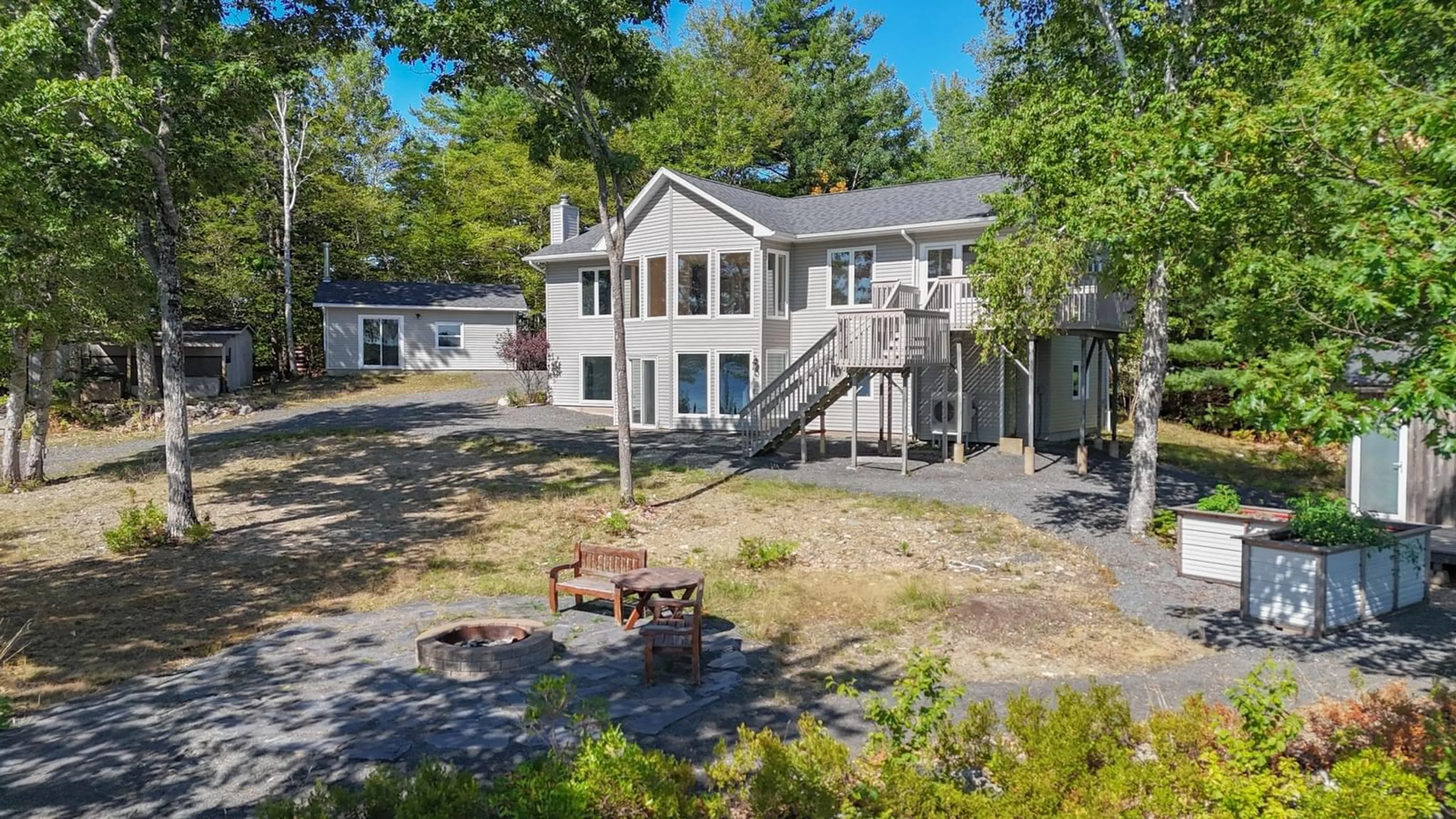 A pic from outside/outdoor area/front of a property/back of a property/a pic from drone, water/lake/river/ocean view for 49 Loop Lane, Labelle Nova Scotia B0T 1E0