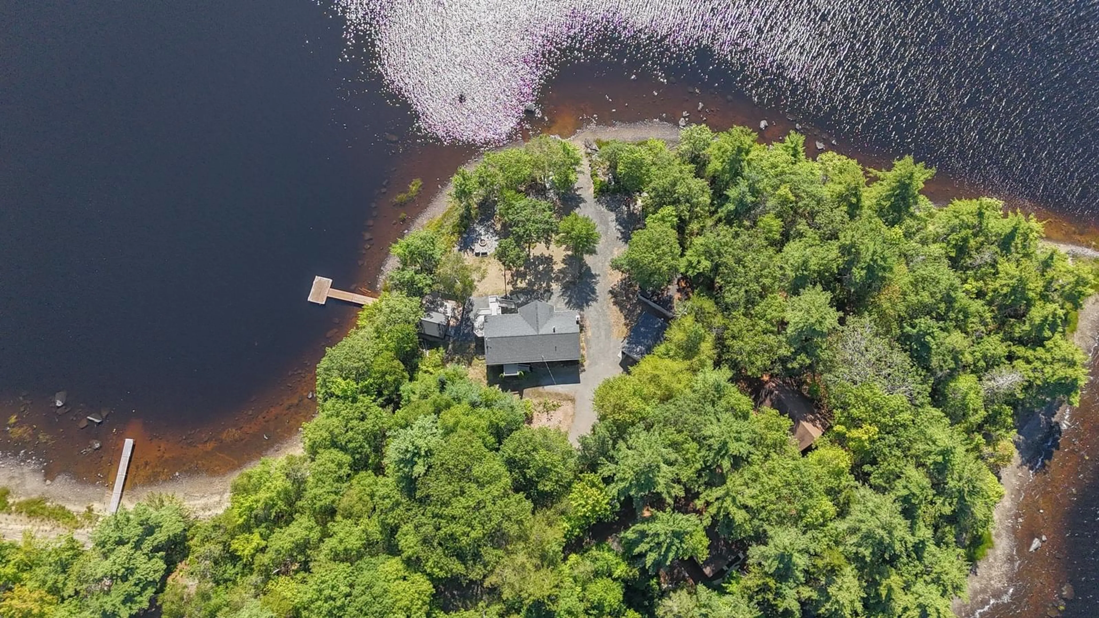 A pic from outside/outdoor area/front of a property/back of a property/a pic from drone, water/lake/river/ocean view for 49 Loop Lane, Labelle Nova Scotia B0T 1E0