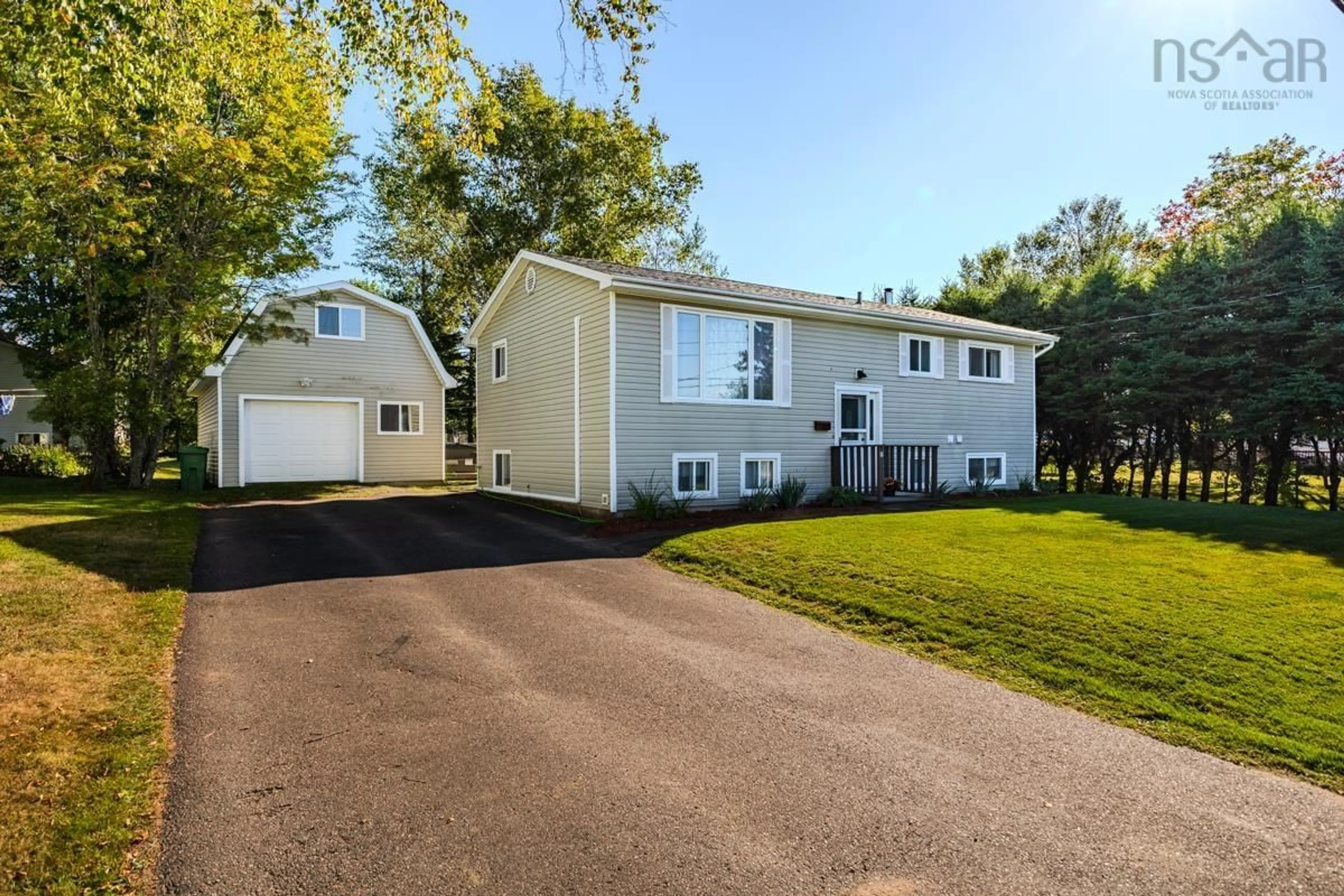 Home with vinyl exterior material, street for 14 Clover Dr, Bible Hill Nova Scotia B2N 5P3