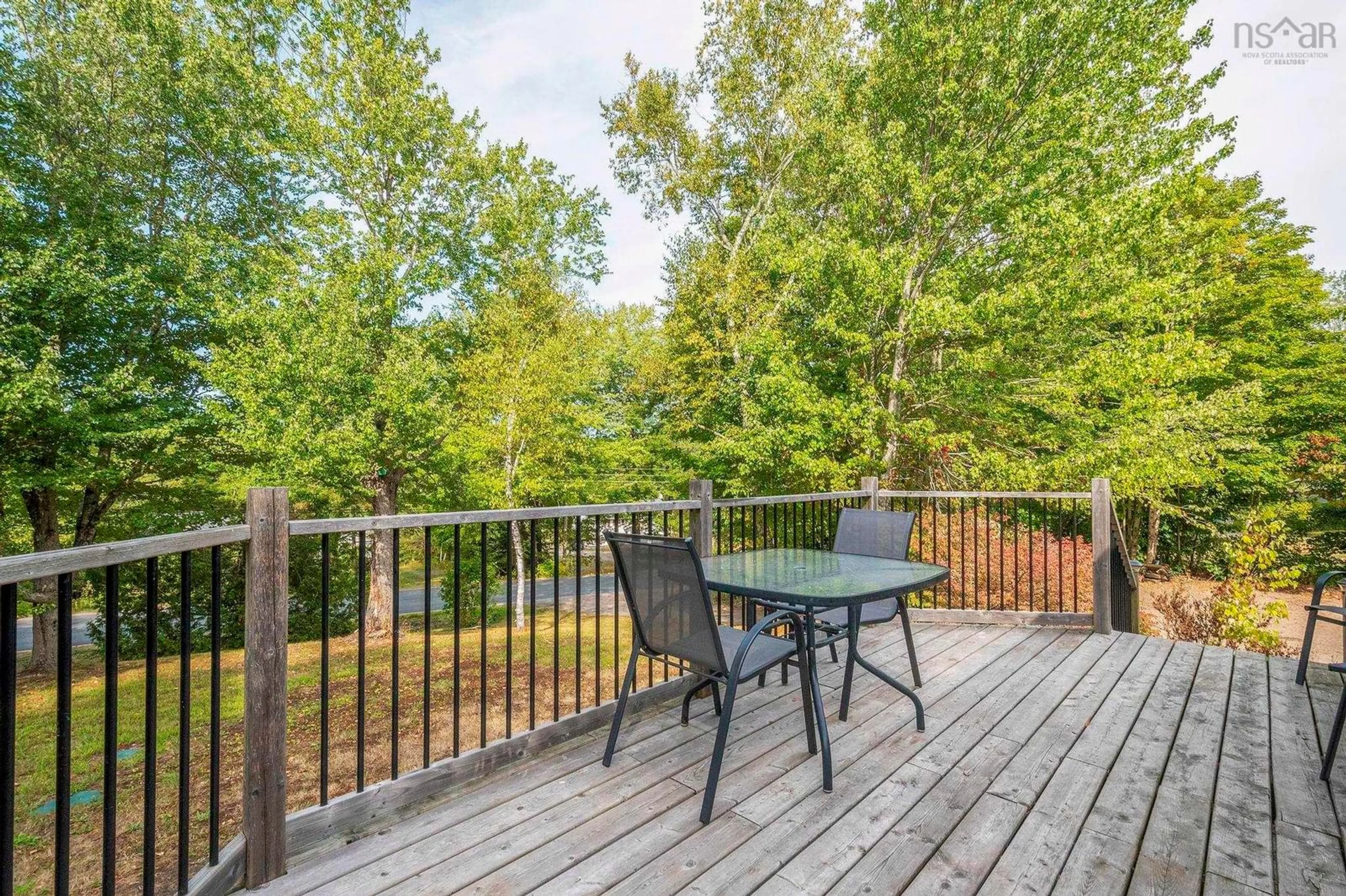 Patio, forest/trees view for 78 Lawrence Rd, Windermere Nova Scotia B0P 1E0