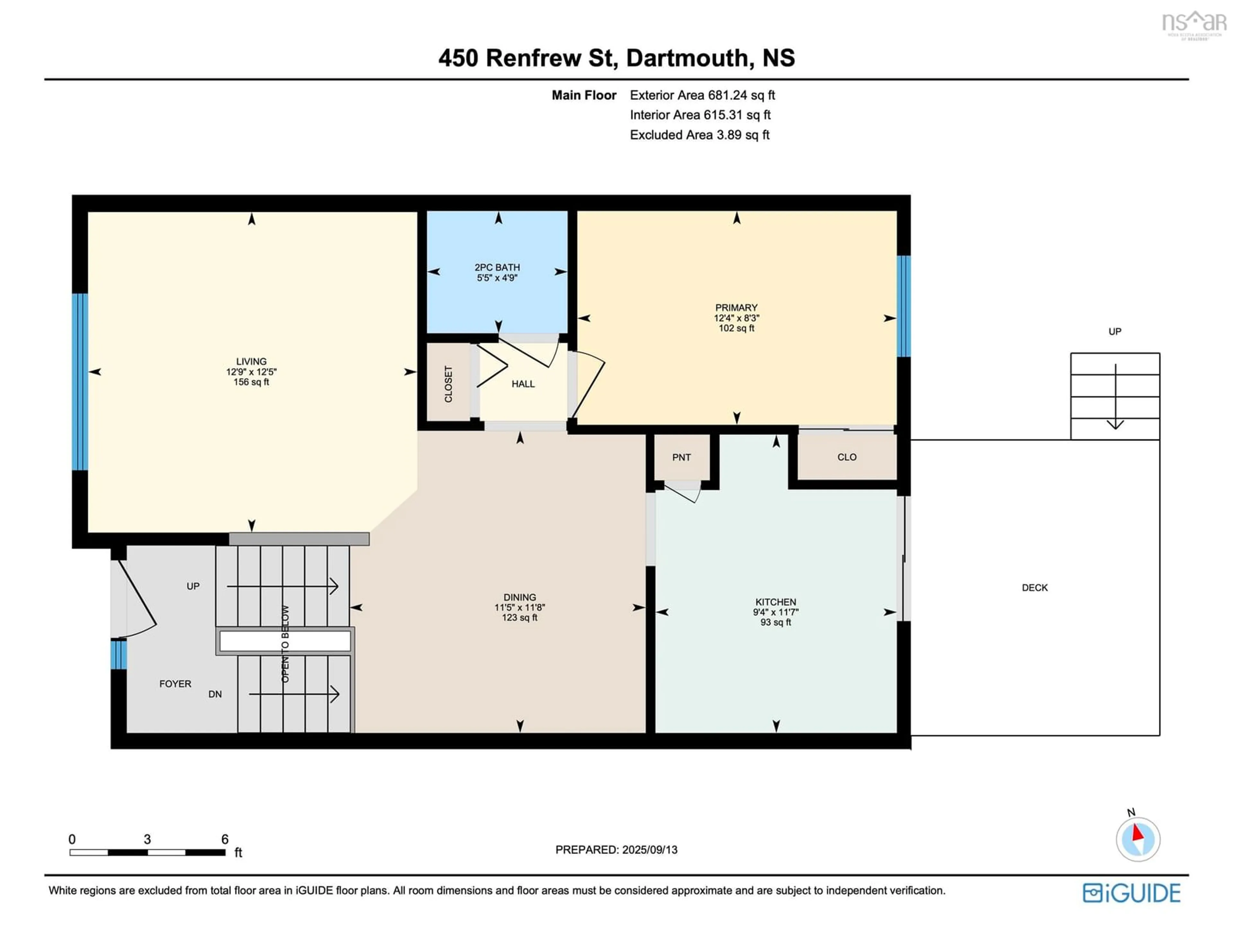 Floor plan for 450 Renfrew St, Dartmouth Nova Scotia B2Y 2M5