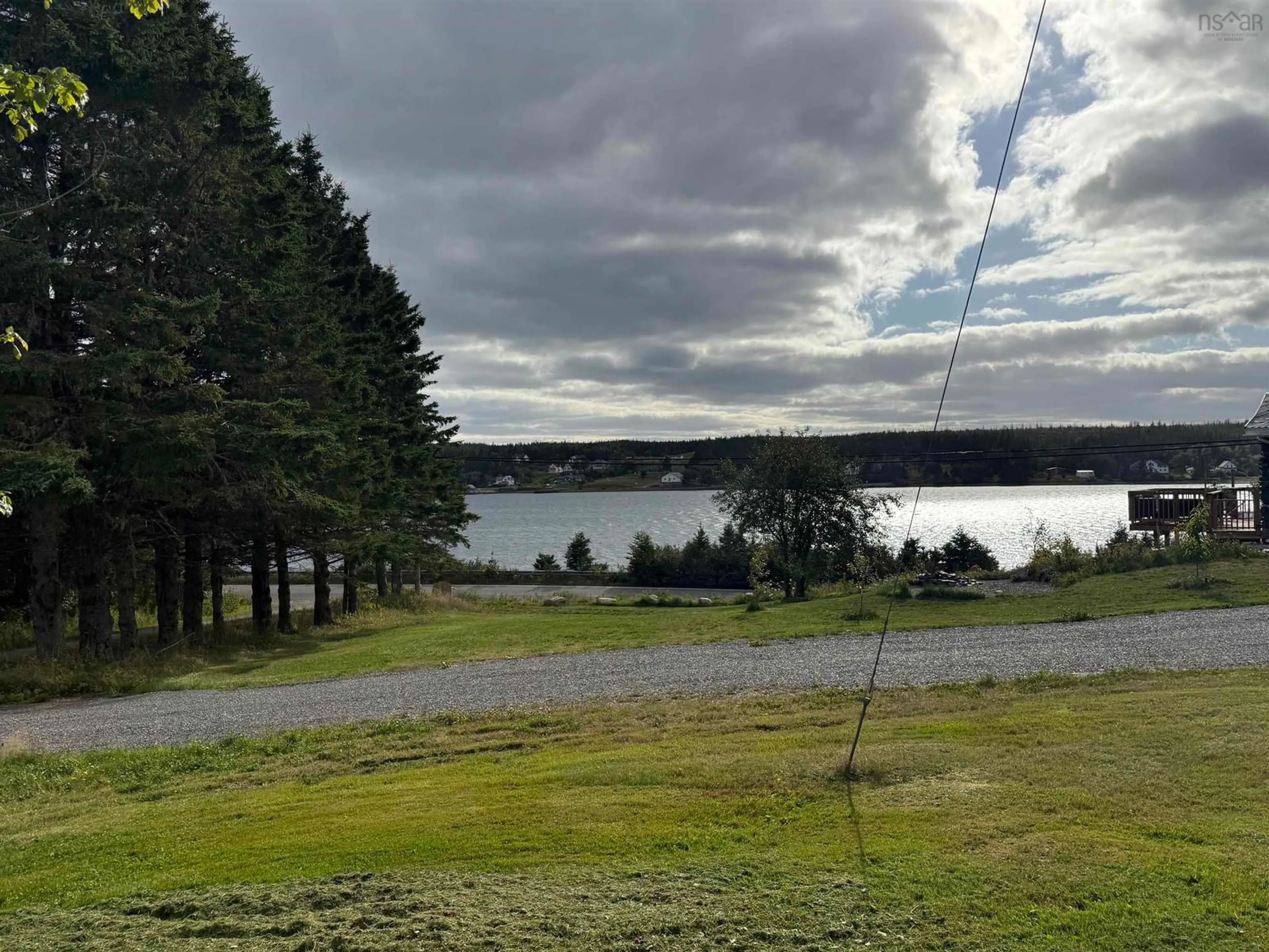 A pic from outside/outdoor area/front of a property/back of a property/a pic from drone, water/lake/river/ocean view for 19 Dick Giffins Hill, Goldboro Nova Scotia B0H 1L0