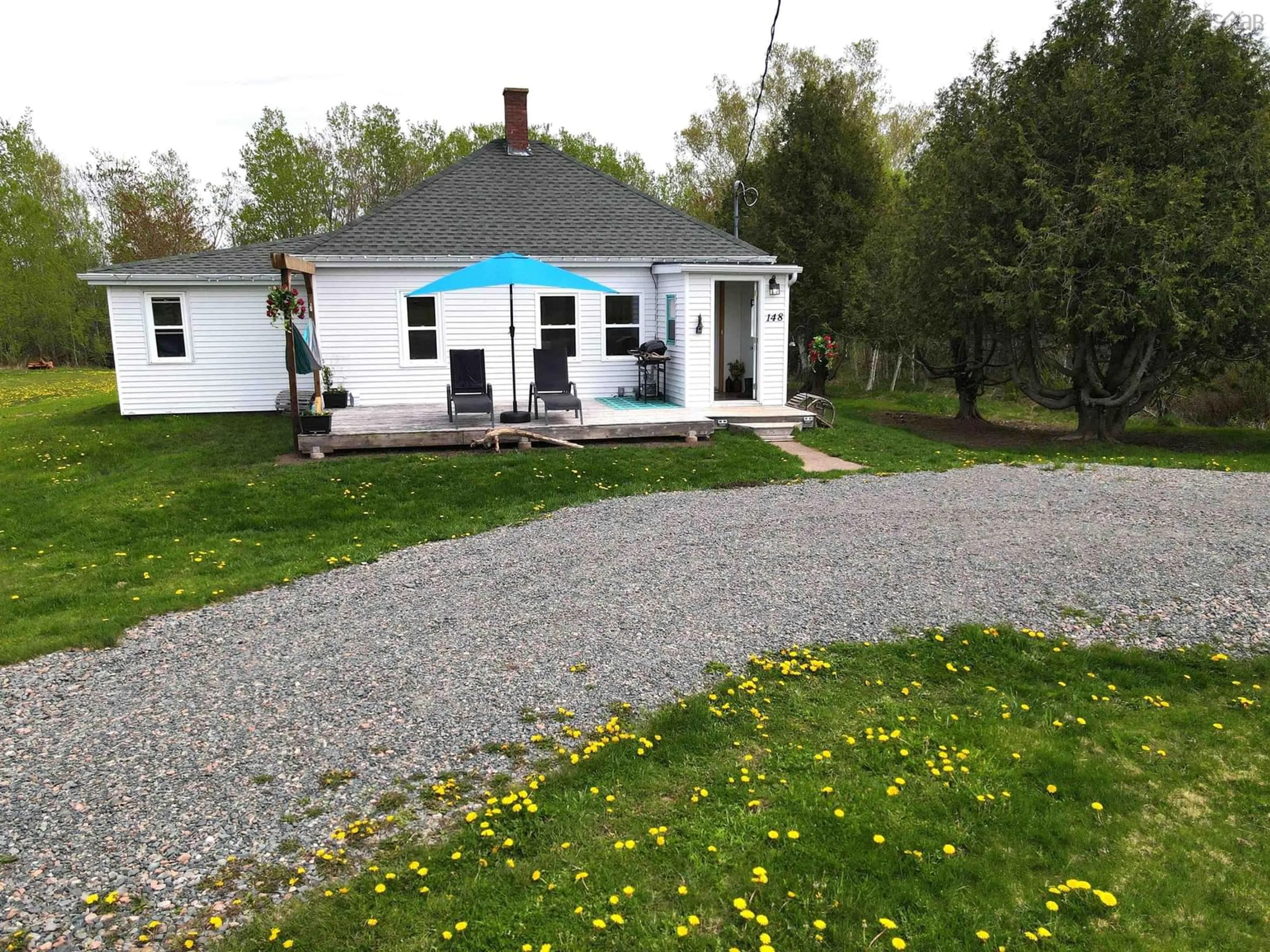 A pic from outside/outdoor area/front of a property/back of a property/a pic from drone, street for 148 Blue Sea Rd, Malagash Centre Nova Scotia B0K 1E0