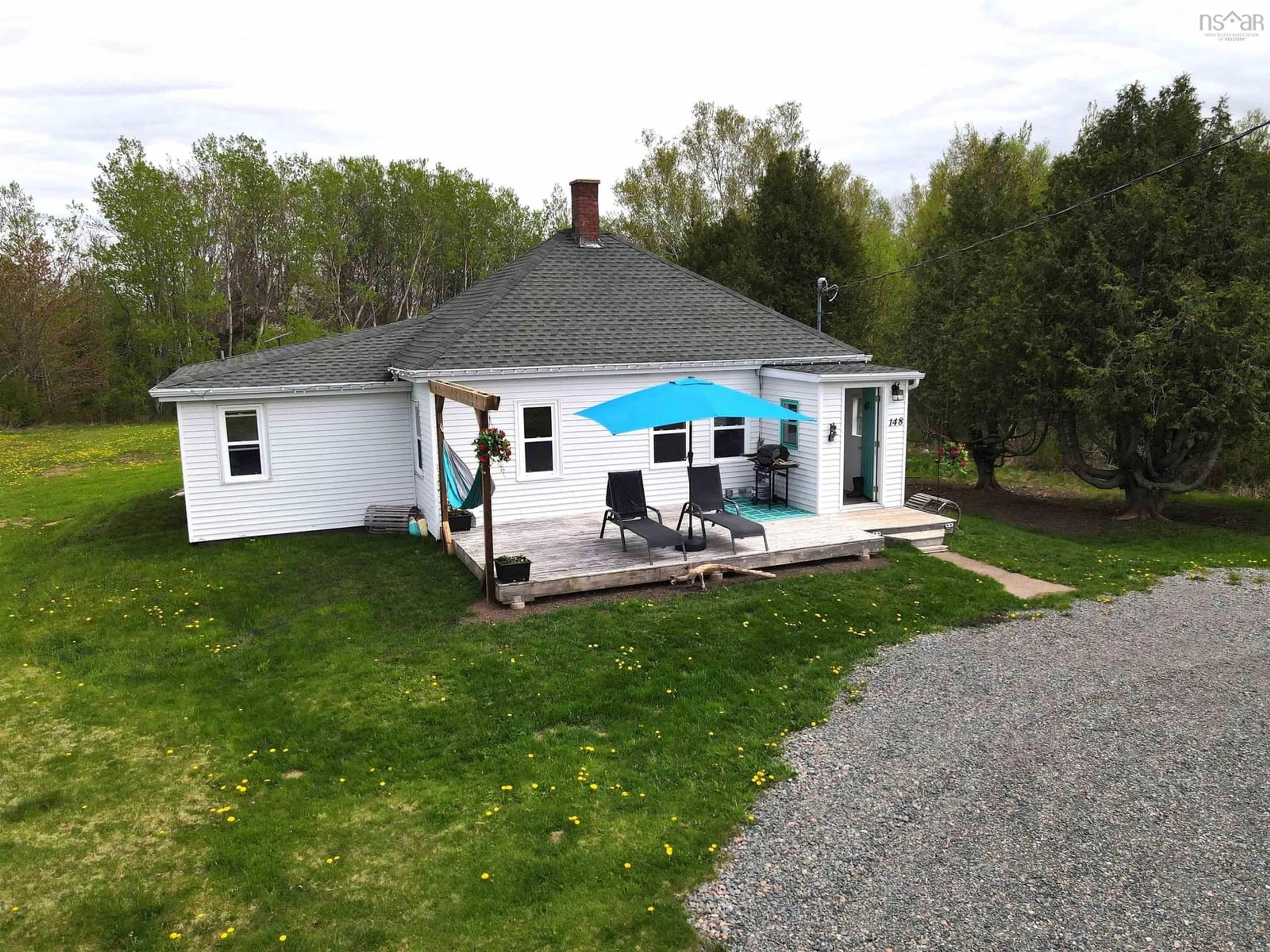 A pic from outside/outdoor area/front of a property/back of a property/a pic from drone, unknown for 148 Blue Sea Rd, Malagash Centre Nova Scotia B0K 1E0