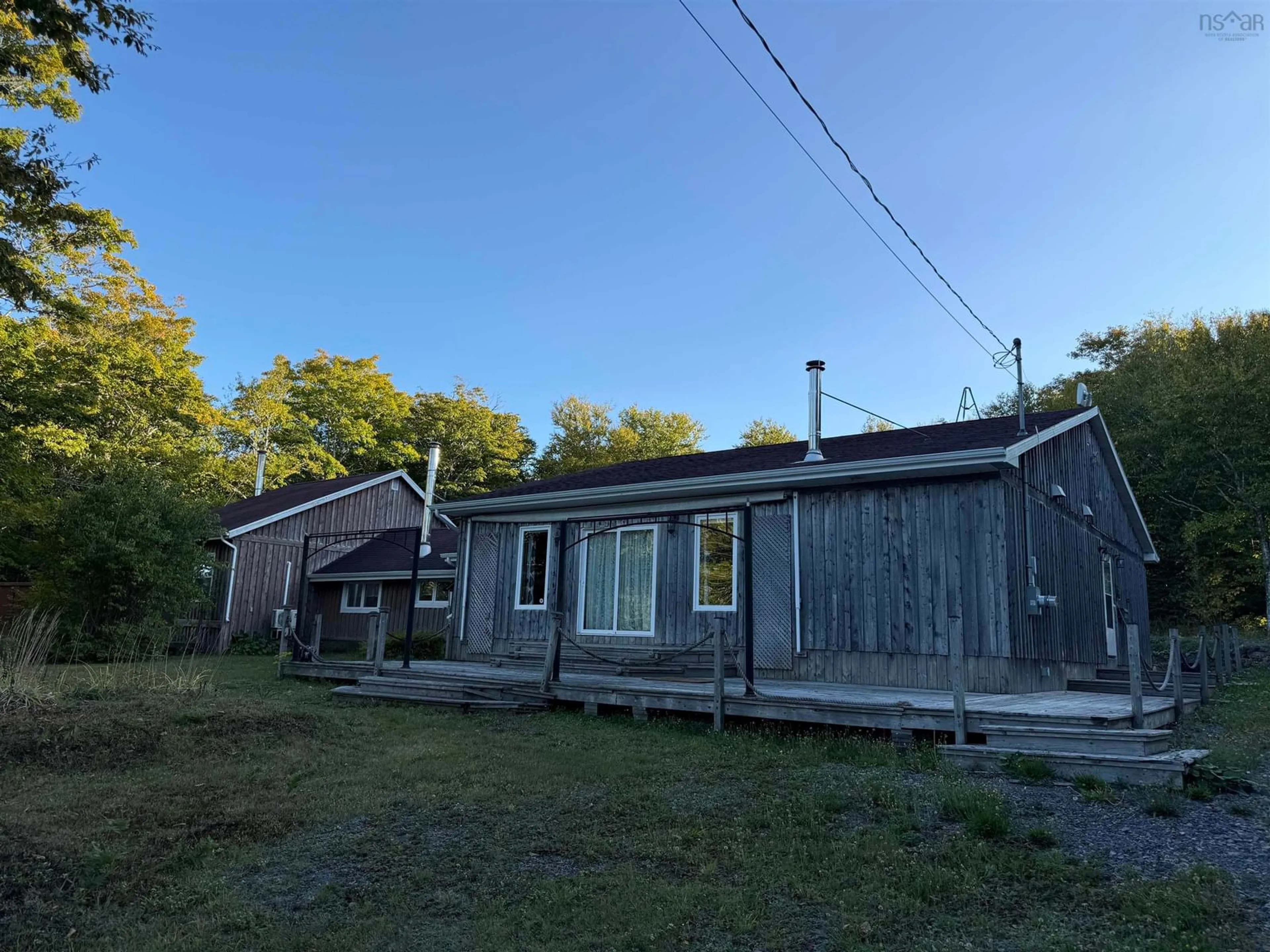 A pic from outside/outdoor area/front of a property/back of a property/a pic from drone, building for 107 Westchester Rd, Sutherland Lake Nova Scotia B0M 1G0