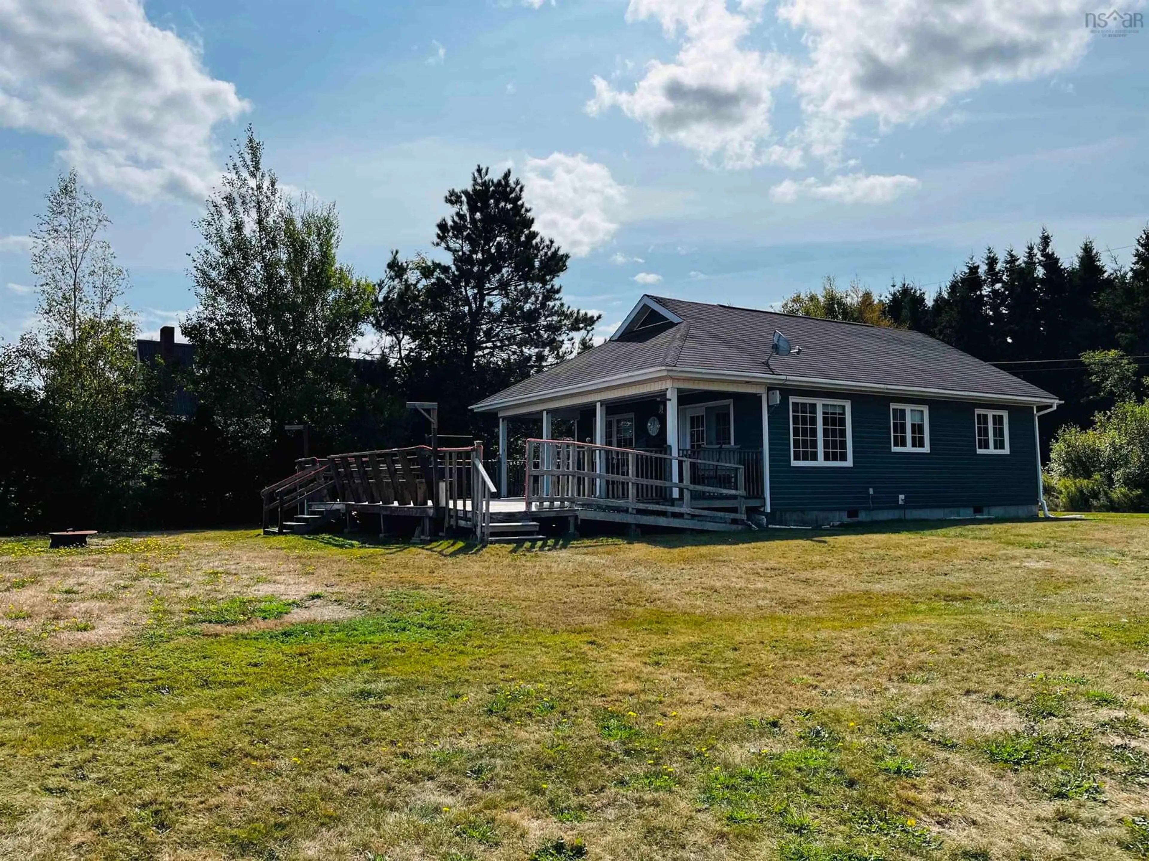 A pic from outside/outdoor area/front of a property/back of a property/a pic from drone, water/lake/river/ocean view for 64 Baxters Beach Lane, Tidnish Cross Roads Nova Scotia B4H 3X9
