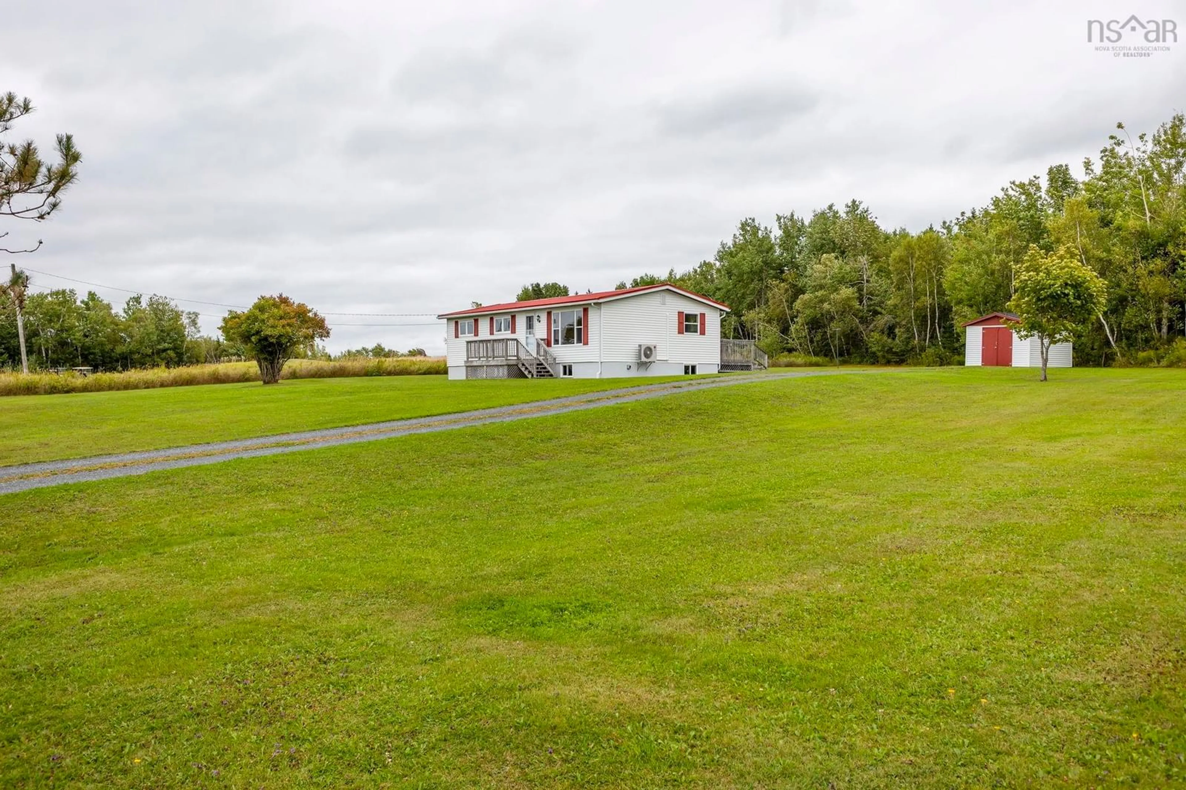 A pic from outside/outdoor area/front of a property/back of a property/a pic from drone, water/lake/river/ocean view for 152 Frasers Mountain Branch Rd, Frasers Mountain Nova Scotia B2H 5C4