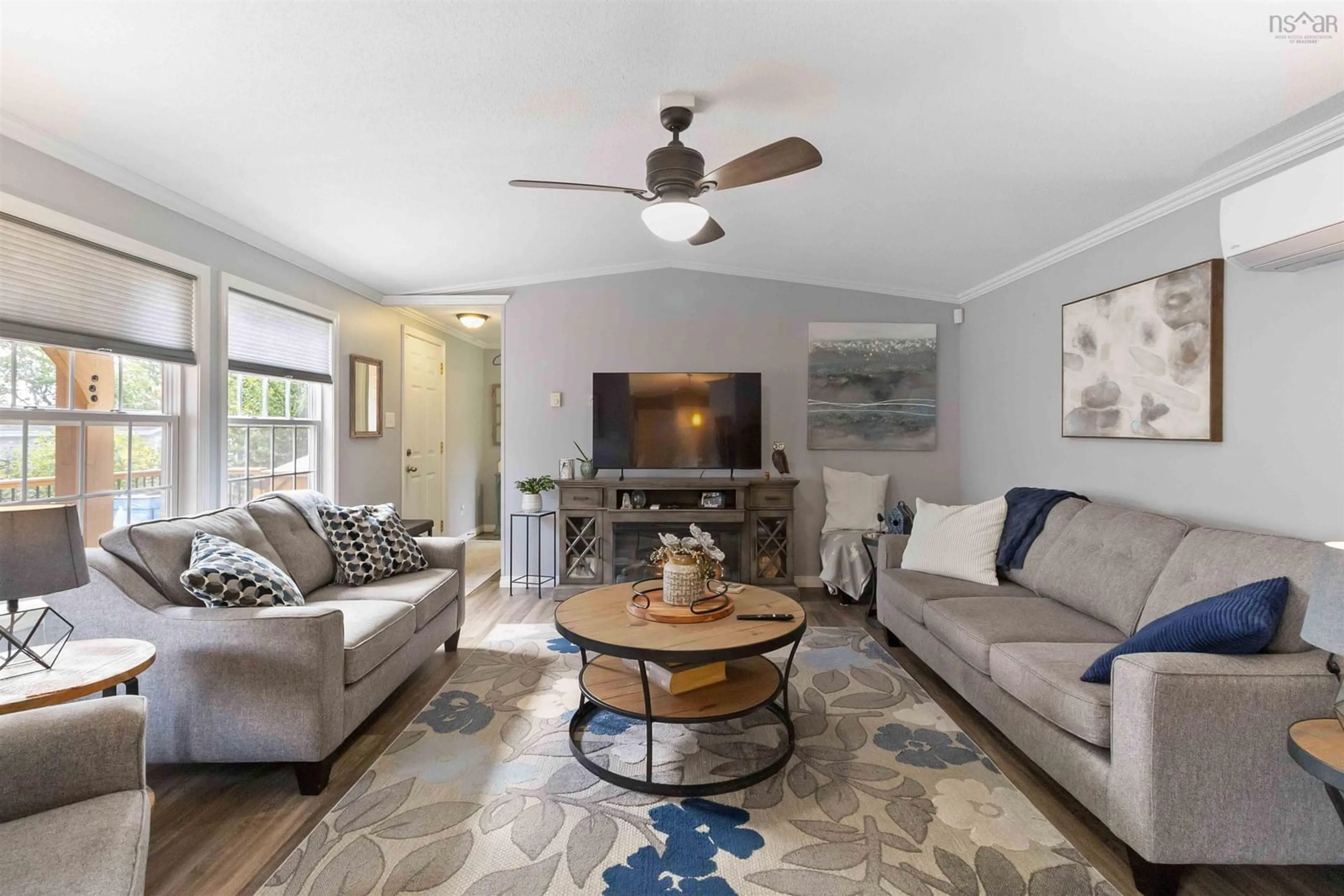 Living room with furniture, unknown for 23 Third St, Lucasville Nova Scotia B4B 1R1