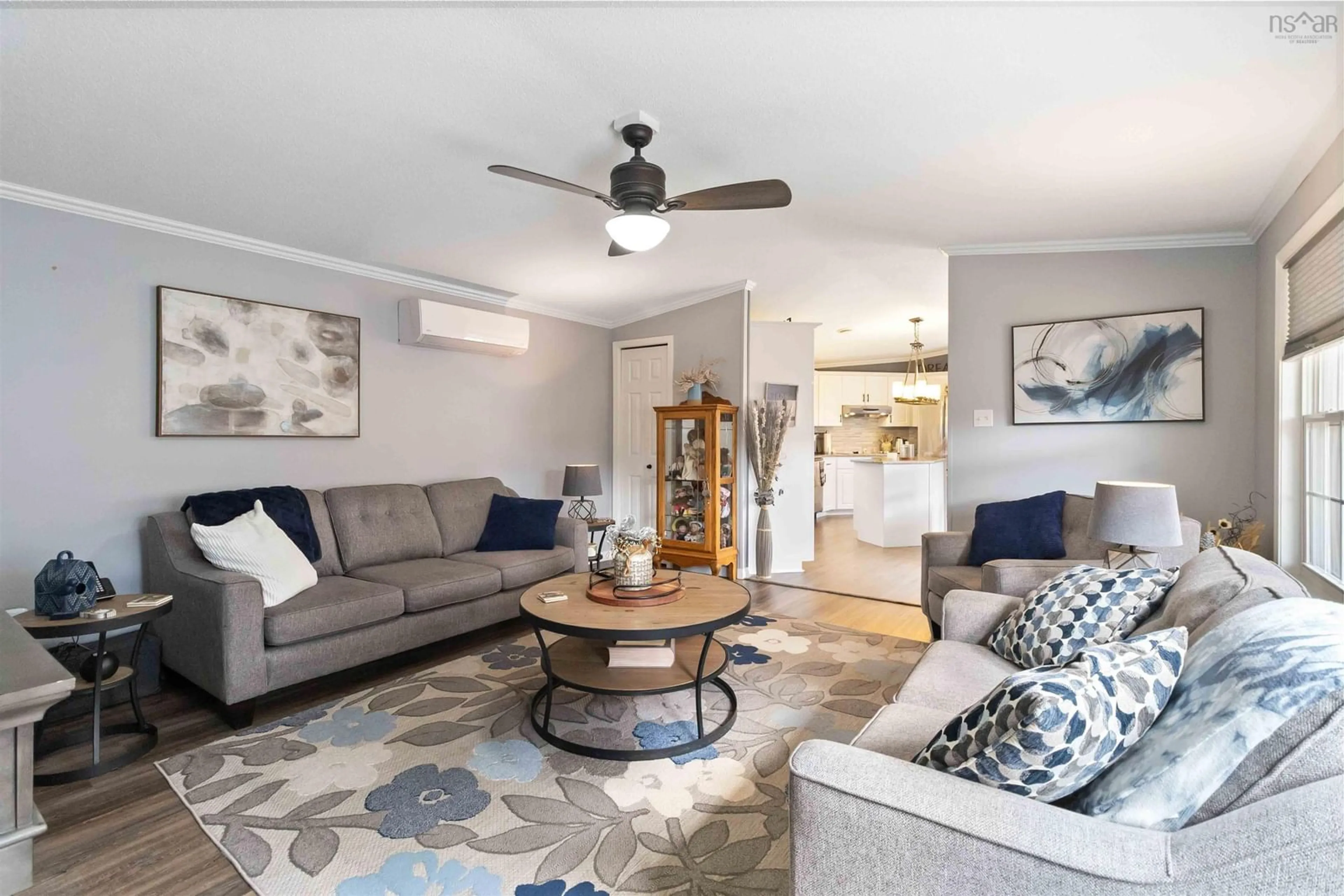 Living room with furniture, unknown for 23 Third St, Lucasville Nova Scotia B4B 1R1