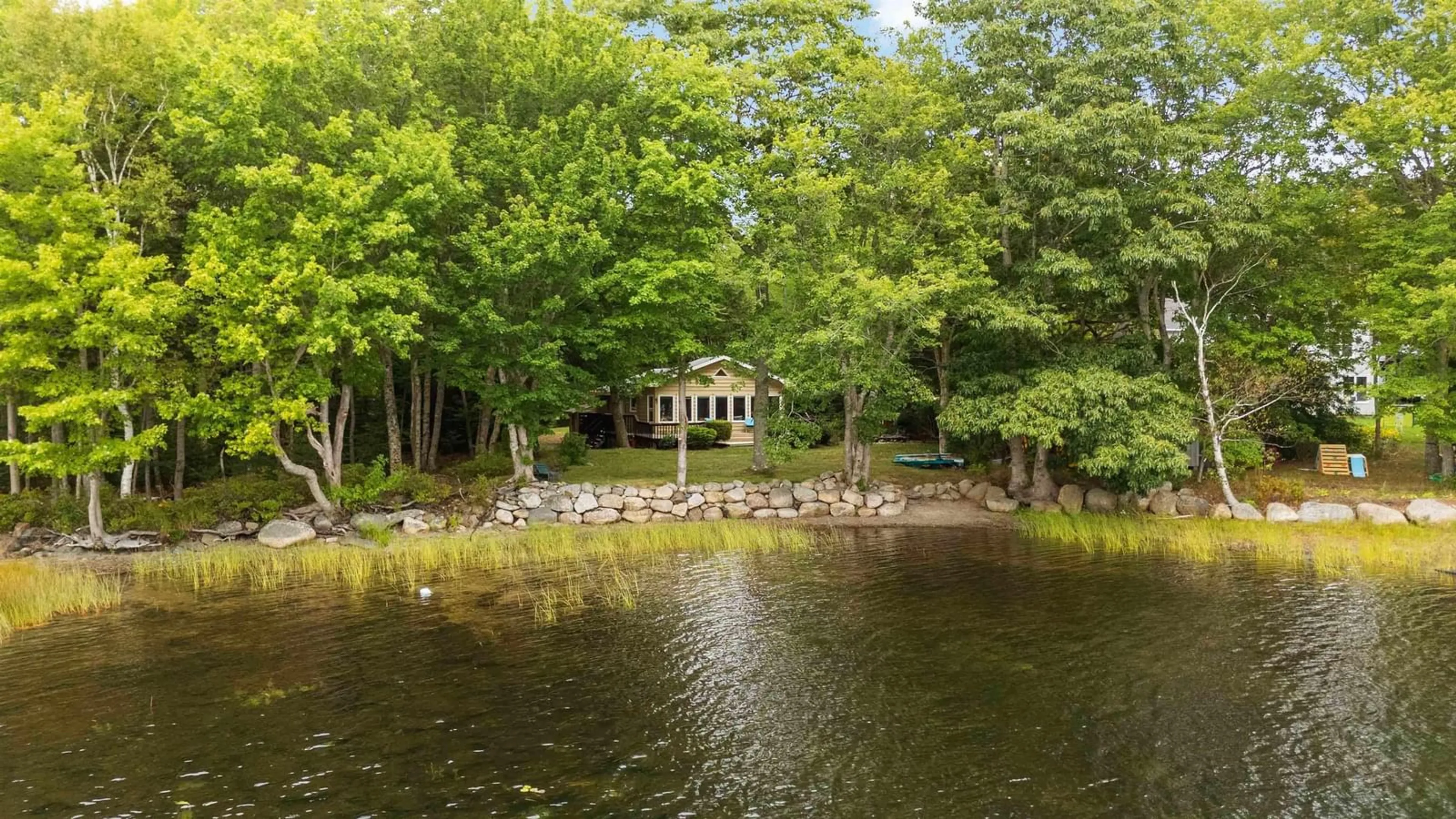 A pic from outside/outdoor area/front of a property/back of a property/a pic from drone, water/lake/river/ocean view for 11 Lakeview Circle Exten, Conquerall Mills Nova Scotia B4V 6B1