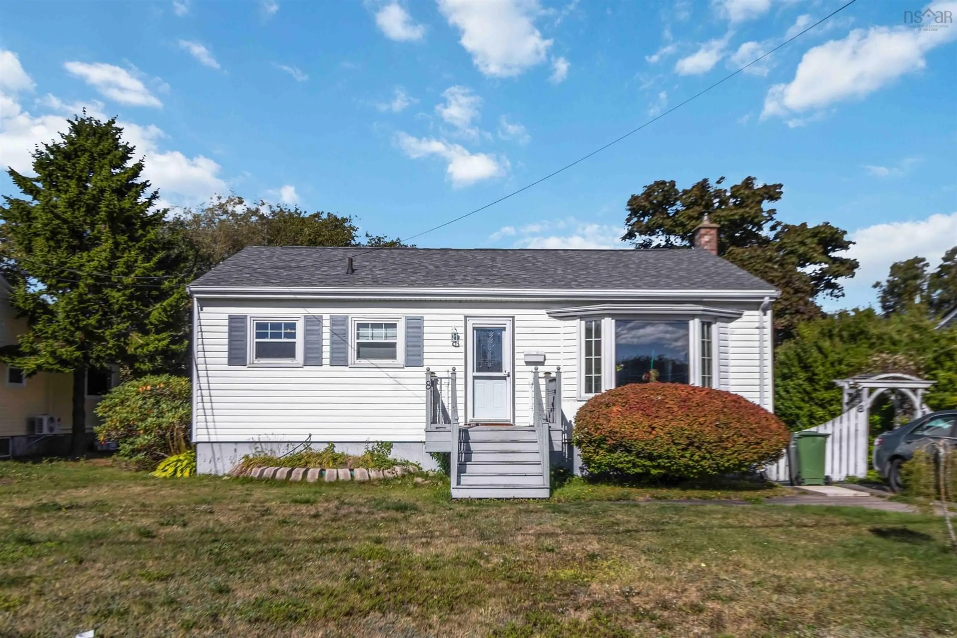 Home with vinyl exterior material, street for 8 Devon Cres, Halifax Nova Scotia B3R 2G3