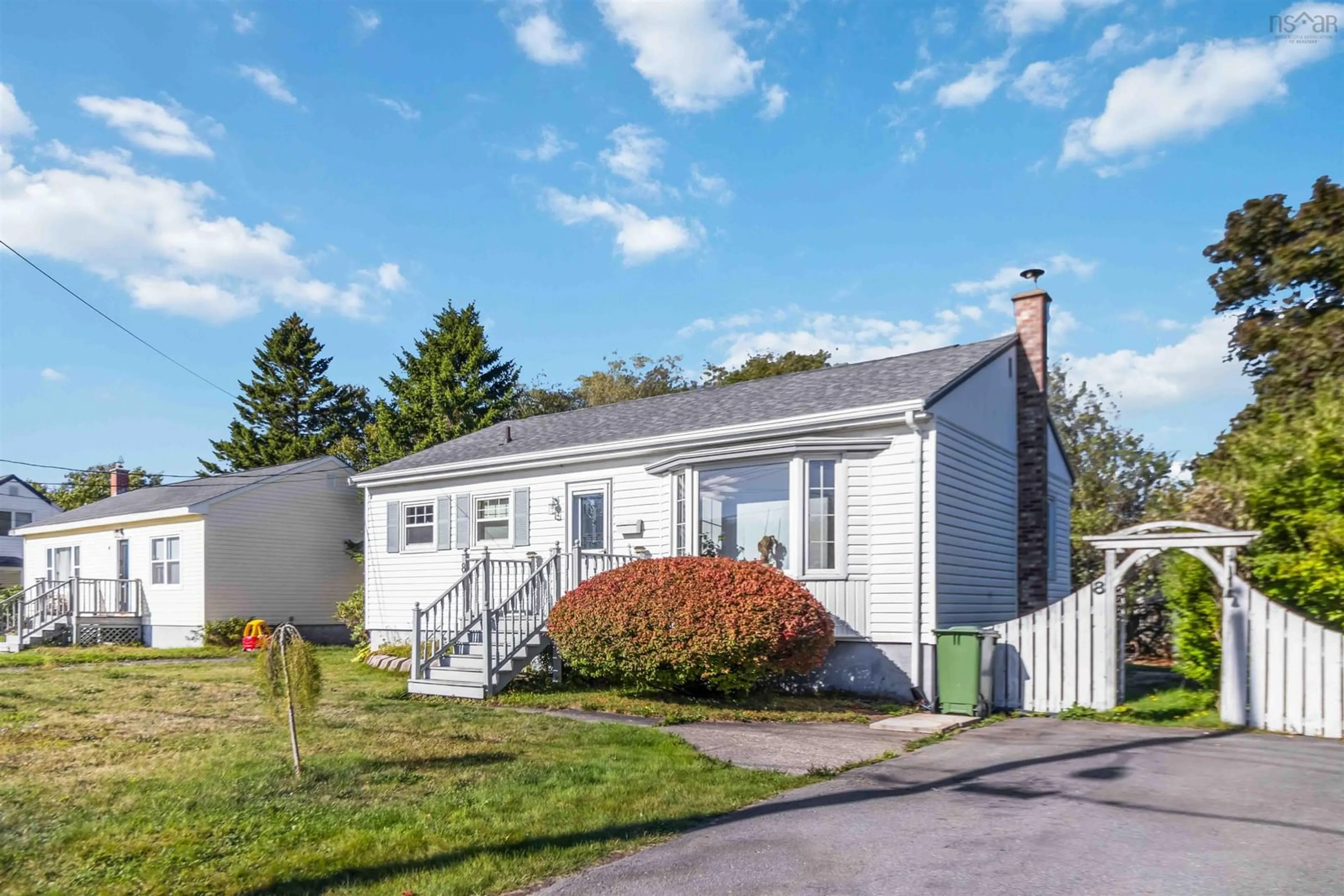 Home with vinyl exterior material, street for 8 Devon Cres, Halifax Nova Scotia B3R 2G3