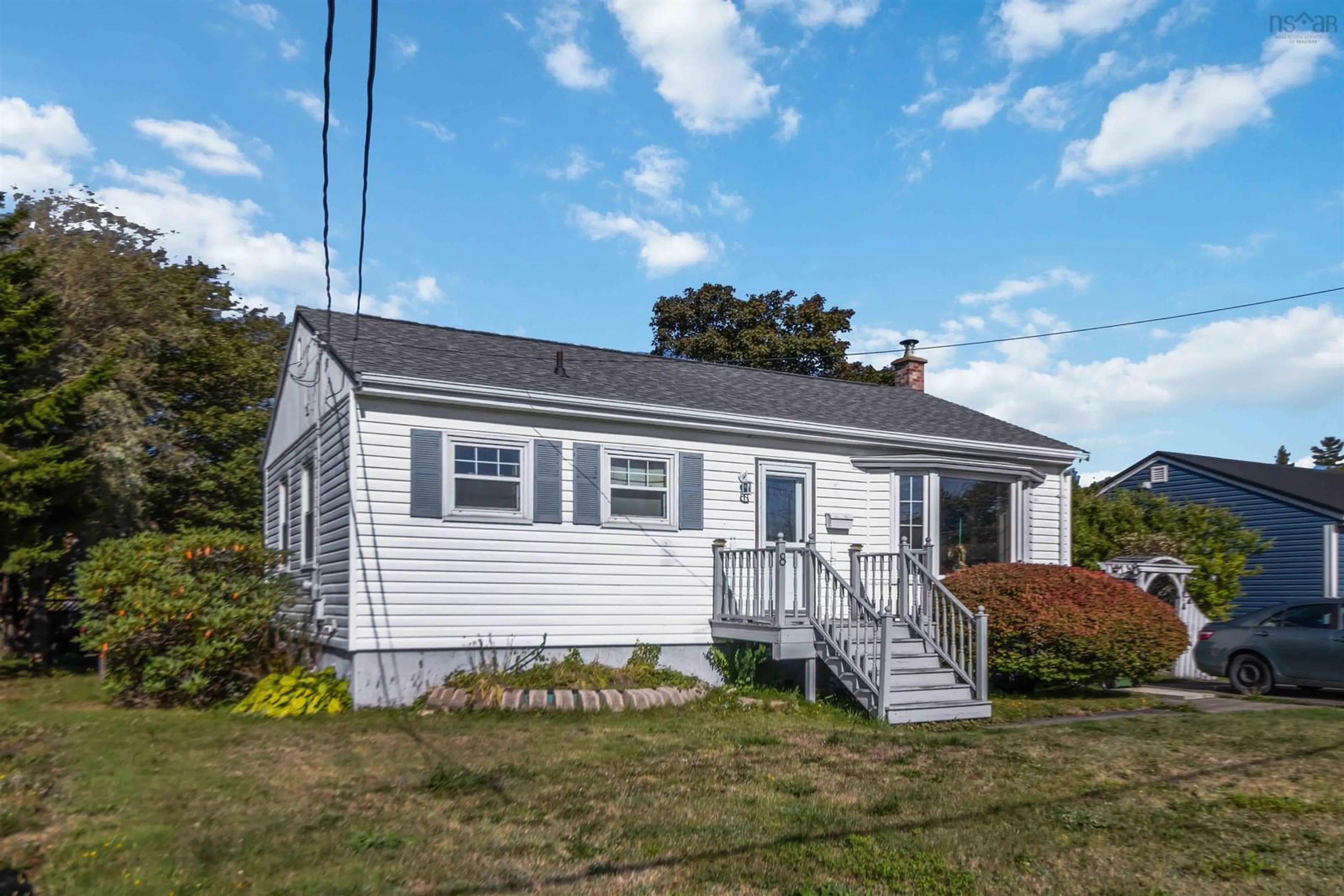 Home with vinyl exterior material, street for 8 Devon Cres, Halifax Nova Scotia B3R 2G3