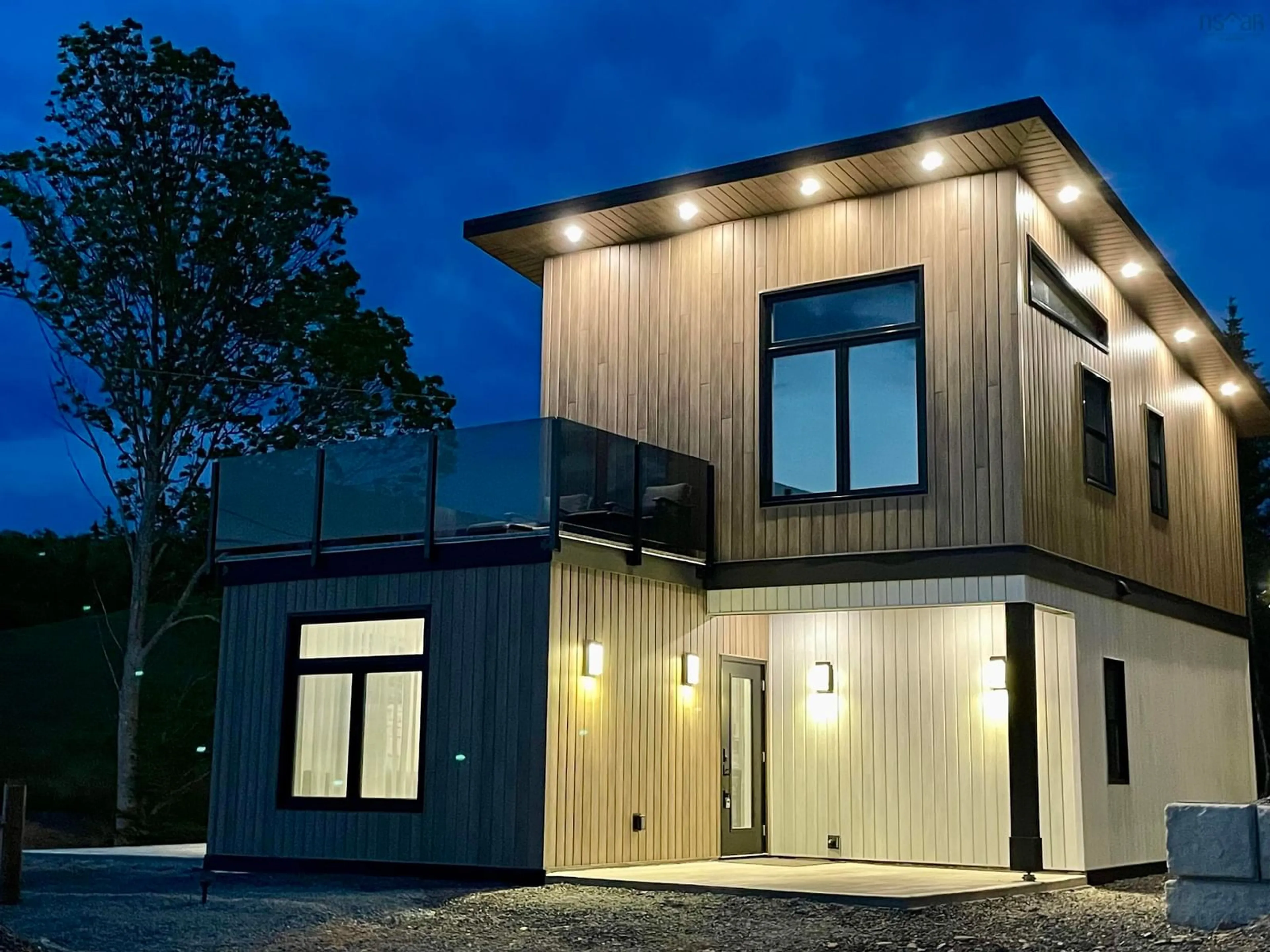 Home with vinyl exterior material, street for 24 Dundee Villas Lane Lane, Dundee Nova Scotia B0E 3K0