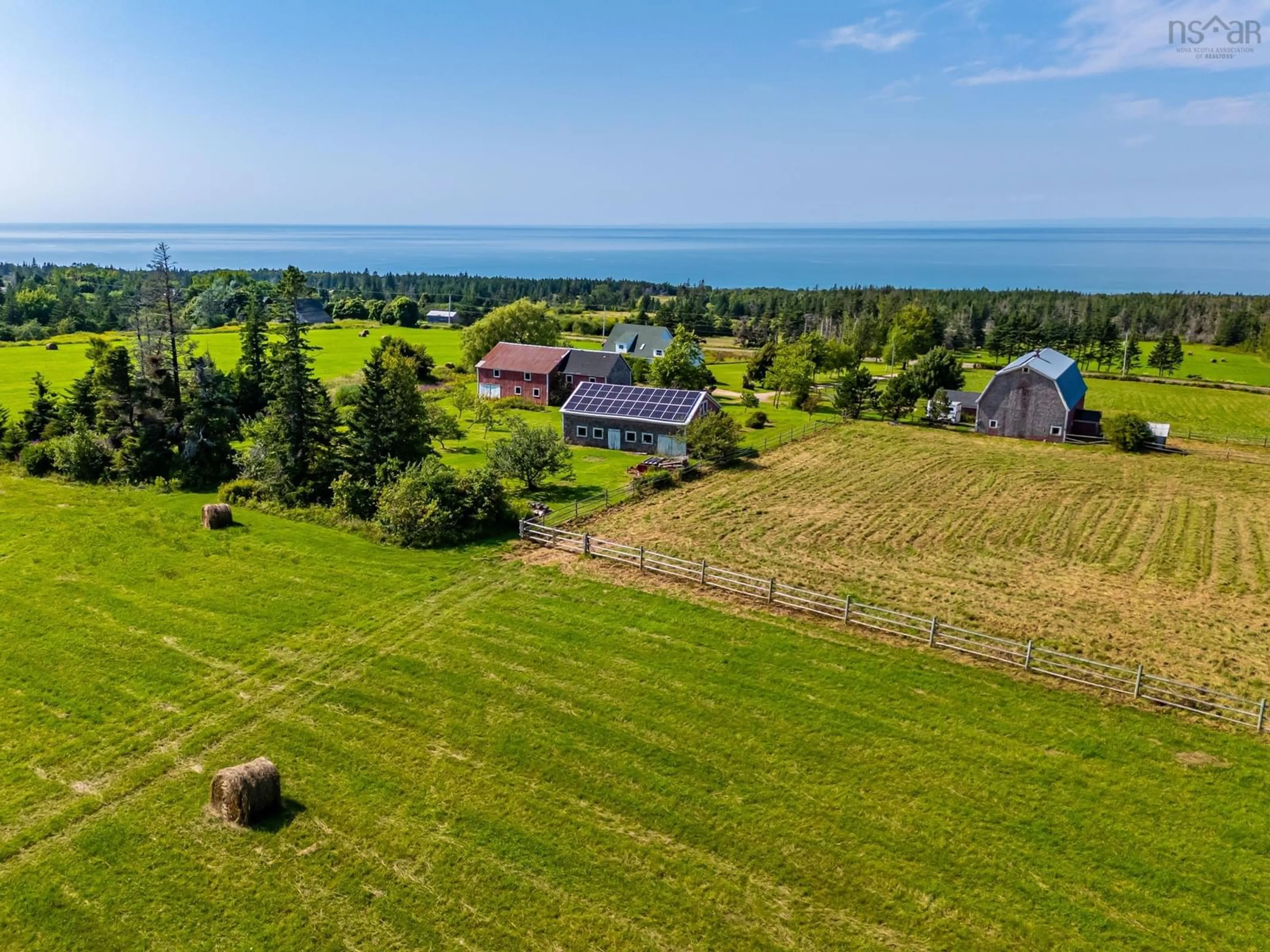 A pic from outside/outdoor area/front of a property/back of a property/a pic from drone, water/lake/river/ocean view for 9262 St Croix Cove Rd, St Croix Cove Nova Scotia B0S 1L0