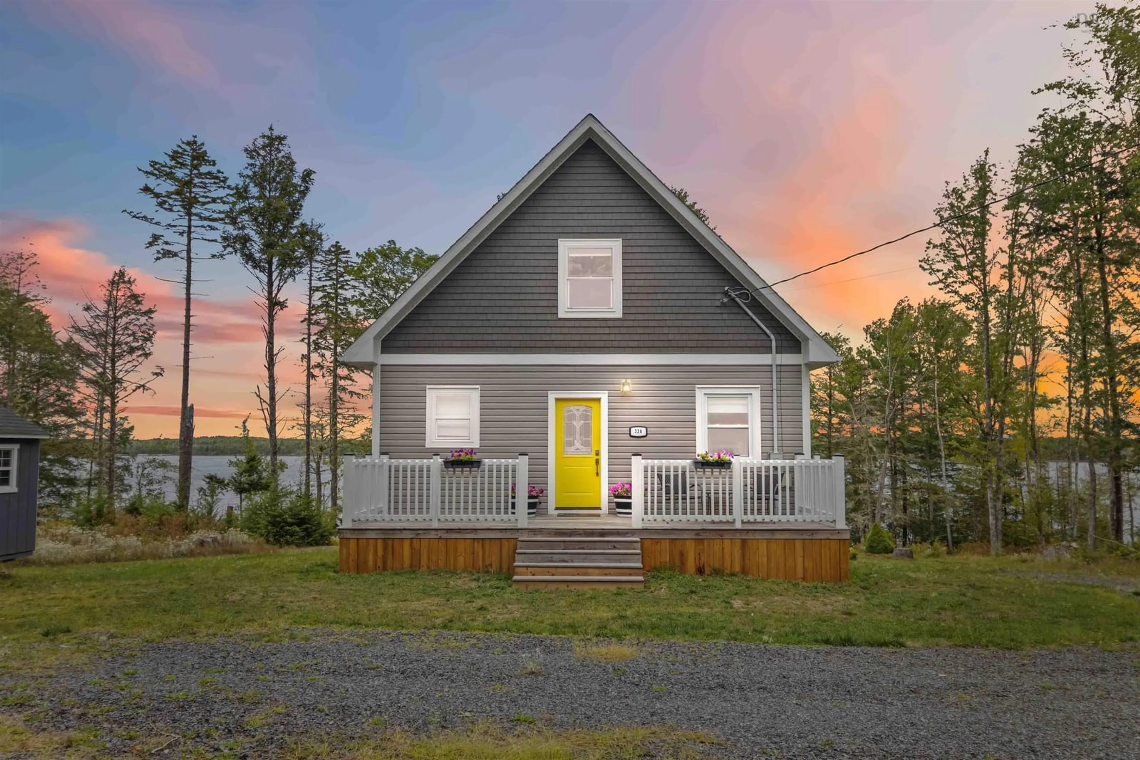 Home with vinyl exterior material, street for 328 Harry Freeman Rd, Labelle Nova Scotia B0T 1E0