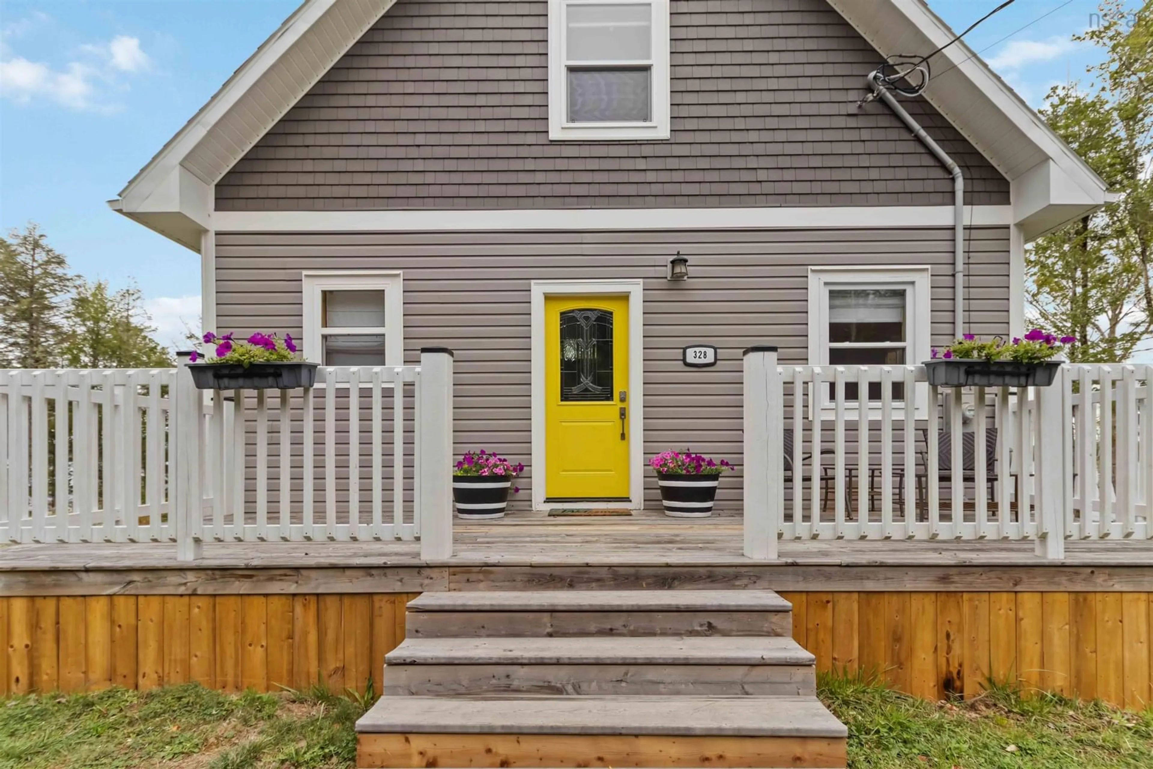 Home with vinyl exterior material, street for 328 Harry Freeman Rd, Labelle Nova Scotia B0T 1E0