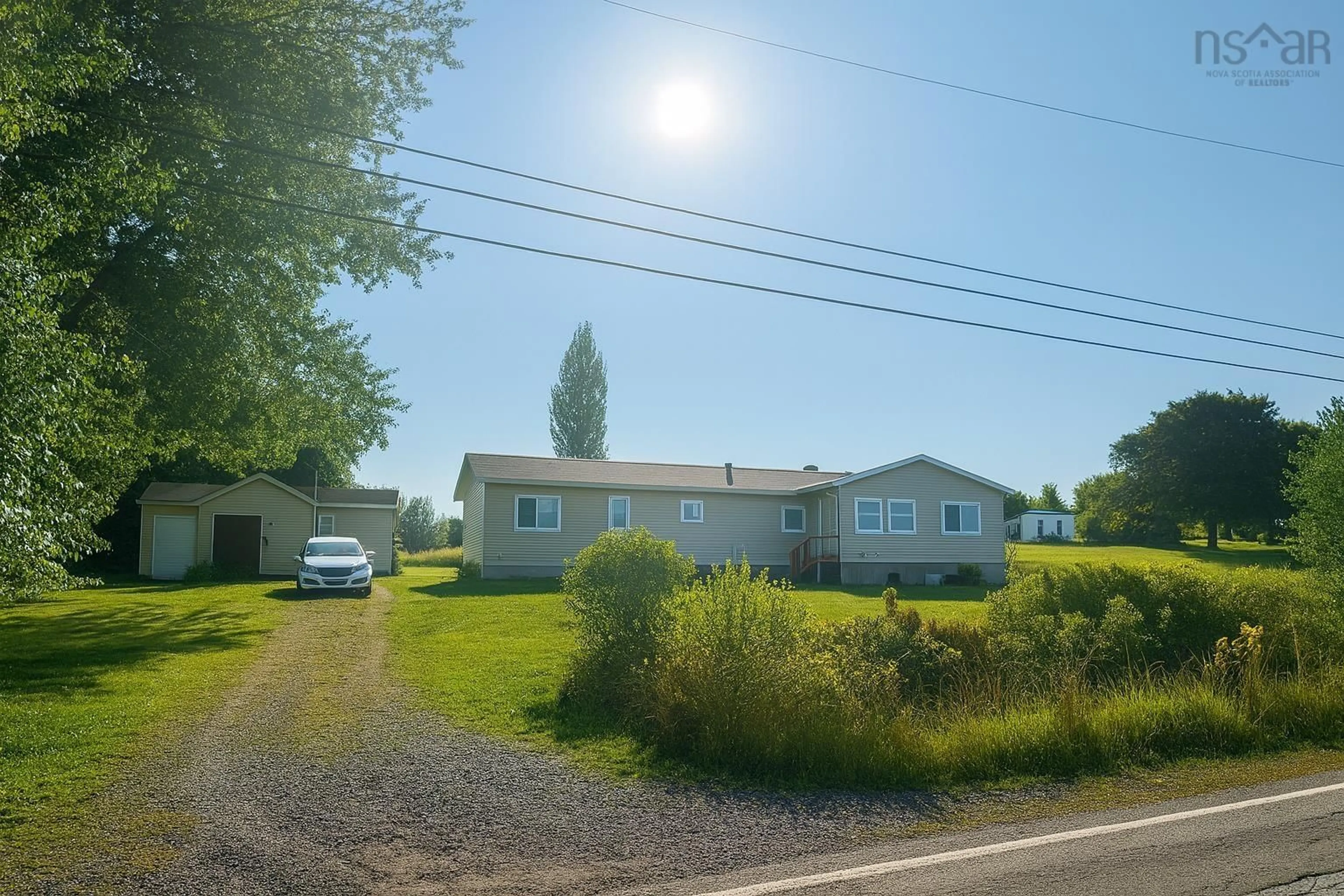 A pic from outside/outdoor area/front of a property/back of a property/a pic from drone, street for 1372 Highway 1, Hants Border Nova Scotia B0P 1P0